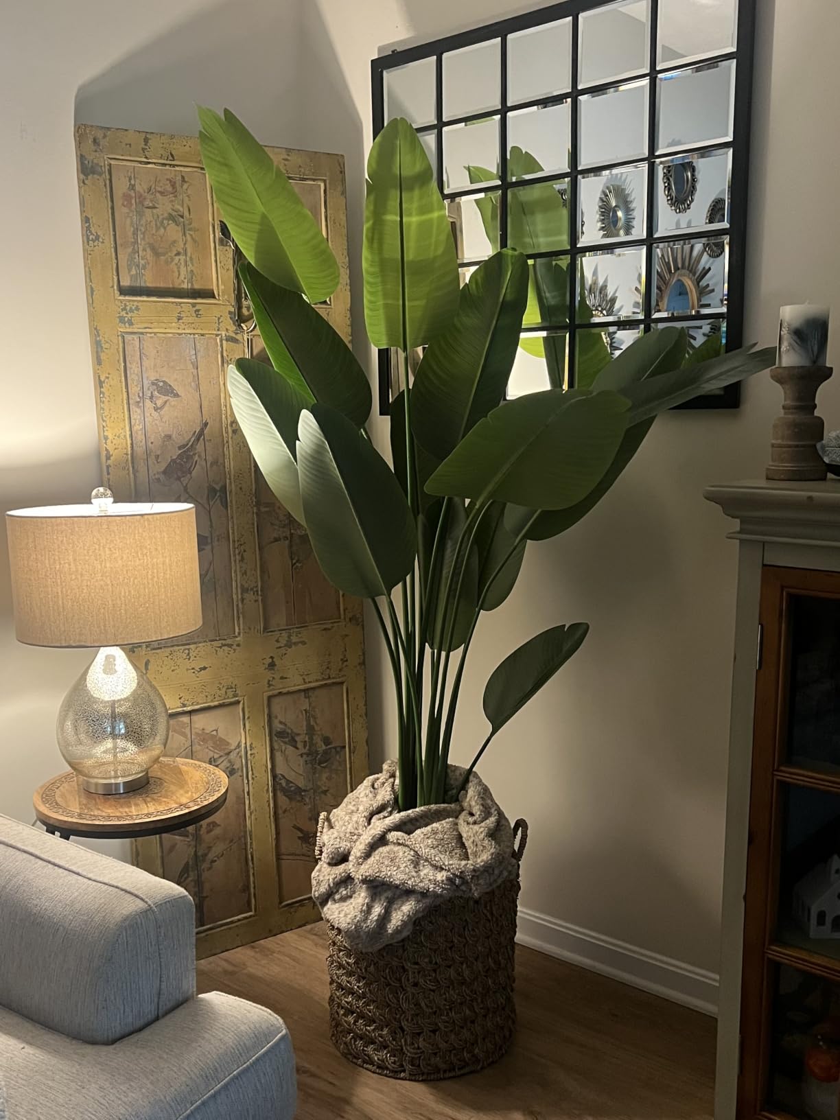 Bird of Paradise Plant Artificial 6ft, Faux Plants Indoor Tall with 12 Trunks - The Perfect Indoor Silk Floor Plant for Home Decor in Living Room, Office, and Bedroom (6FT Bird of Paradise) customer photo 1
