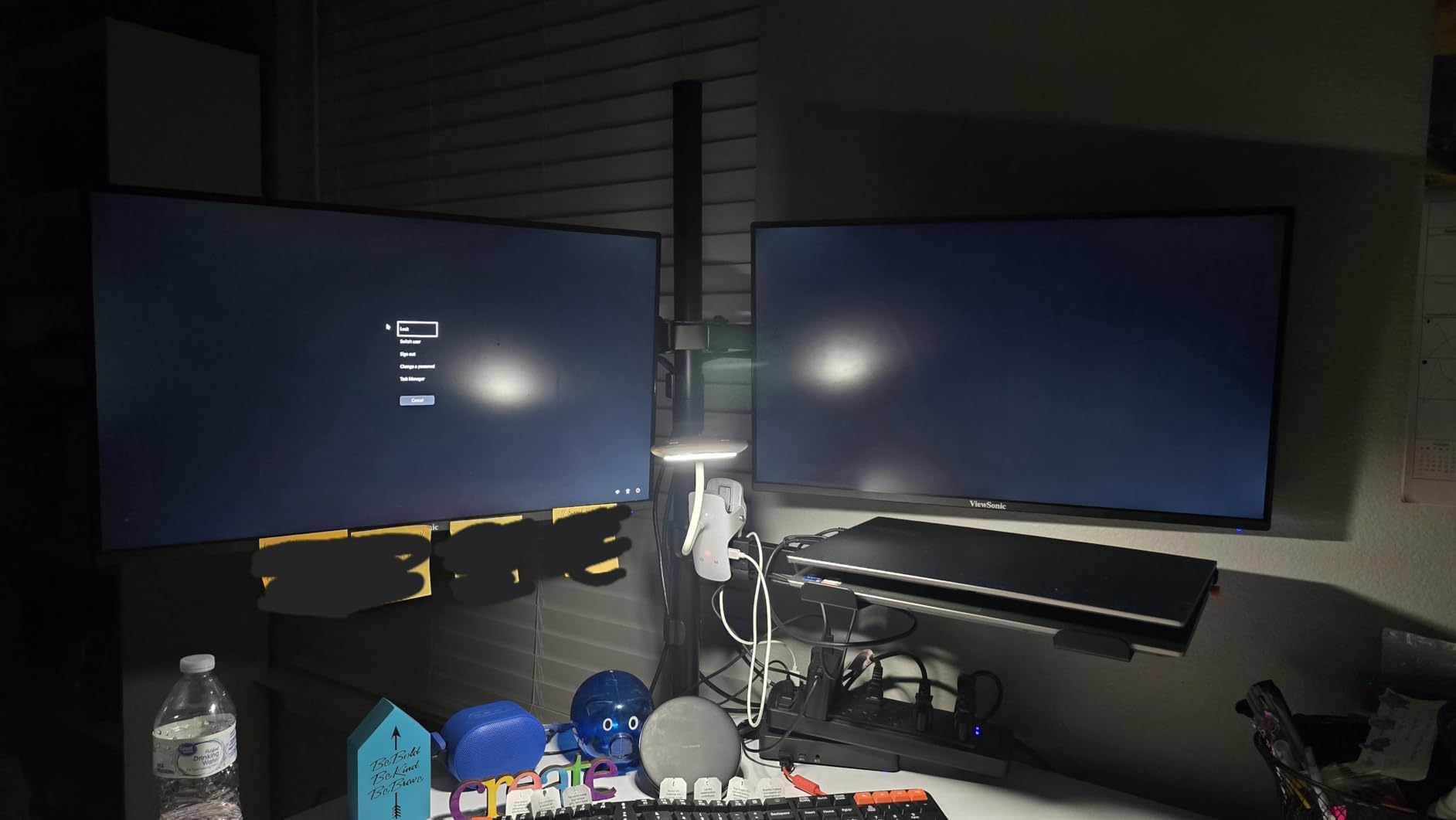 Dual Monitor Stand and Laptop Mount, Fits 32
