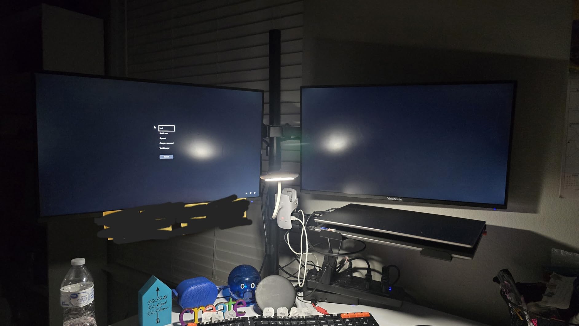 Dual Monitor Stand and Laptop Mount, Fits 32