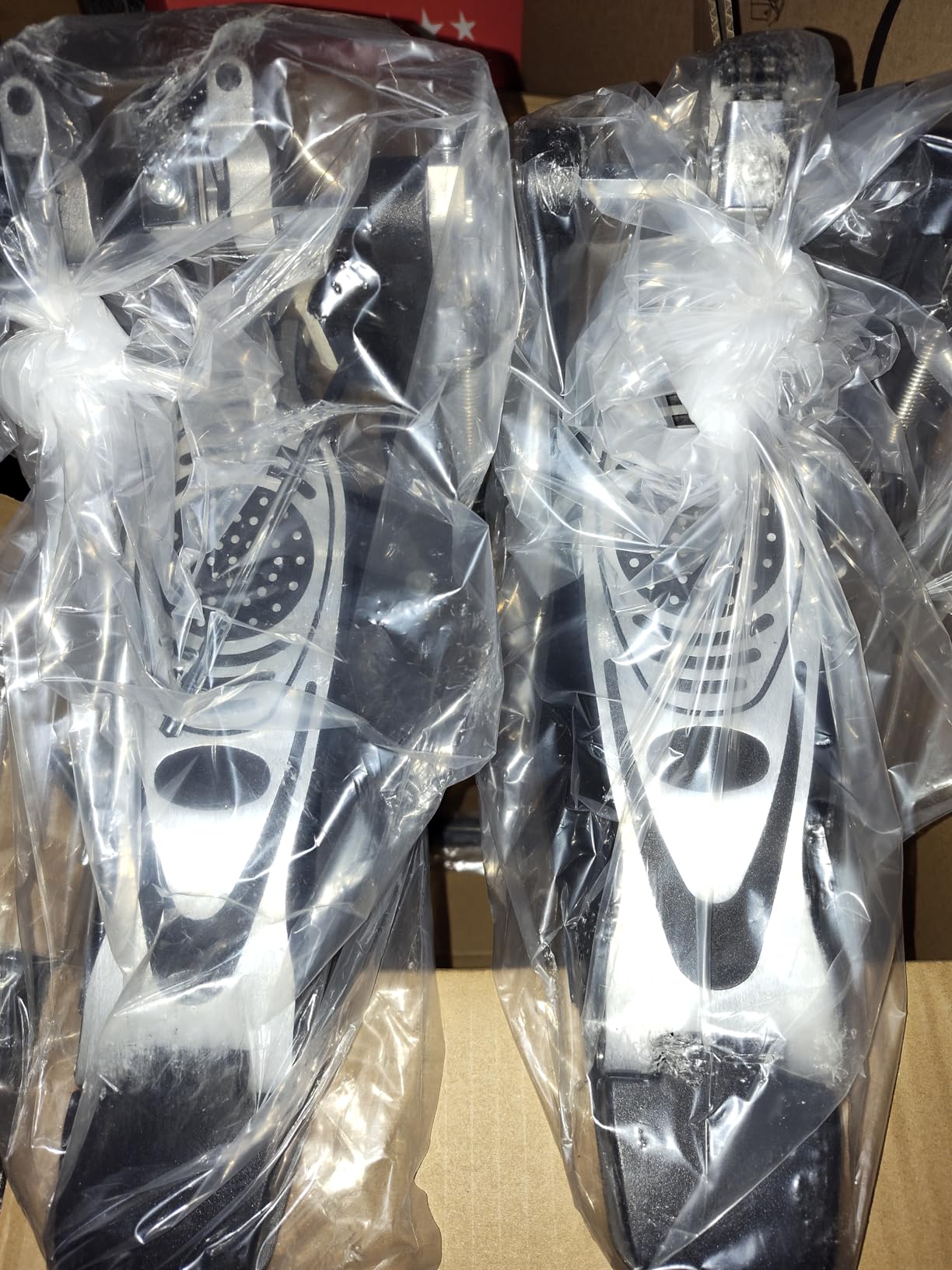 Double Bass Pedal, Double Chain Double Bass Drum Pedals, Double Kick Drum Pedal with Patch Suit for Kick Drum customer photo 1