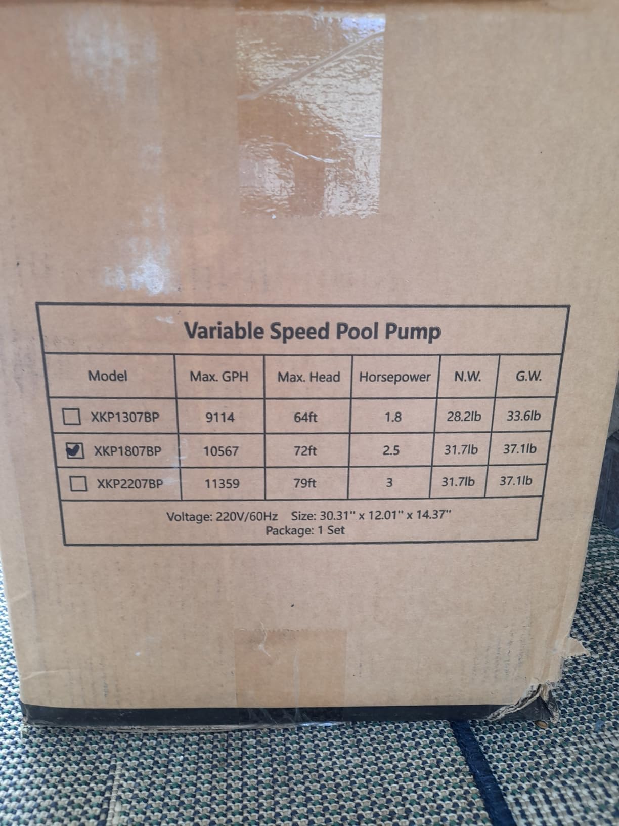 1.8HP Variable Speed Pool Pump for Inground & Above-Ground Pools, Permanent Magnet Motor, 220V-240V, High-Flow 9114 GPH, Energy Efficient & Quiet Self-Priming Pool Pump with Filter Basket customer photo 1