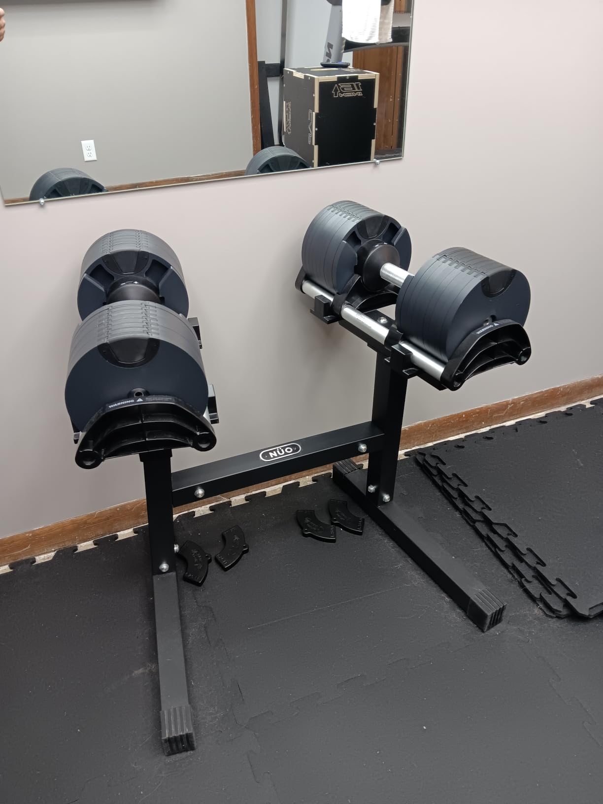NÜOBELL Adjustable Dumbbell Set, 5-50 LB or 5-80 LB, Easy Twist 2024-25 Model, All-In-One Weights Set (Pair) for Home, Original Manufacturer customer photo 2