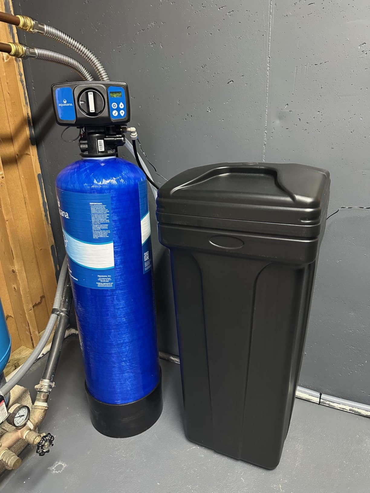 Aquasana SimplySoft Whole House Water Softener | 60K Grain | WH-SF60-BASE | Hard Water Reduction | 16.6 GPM | Metered Regeneration | Salt-Saving Efficiency | Base Tank & Cabinet | 5/10-Year Warranty customer photo 1