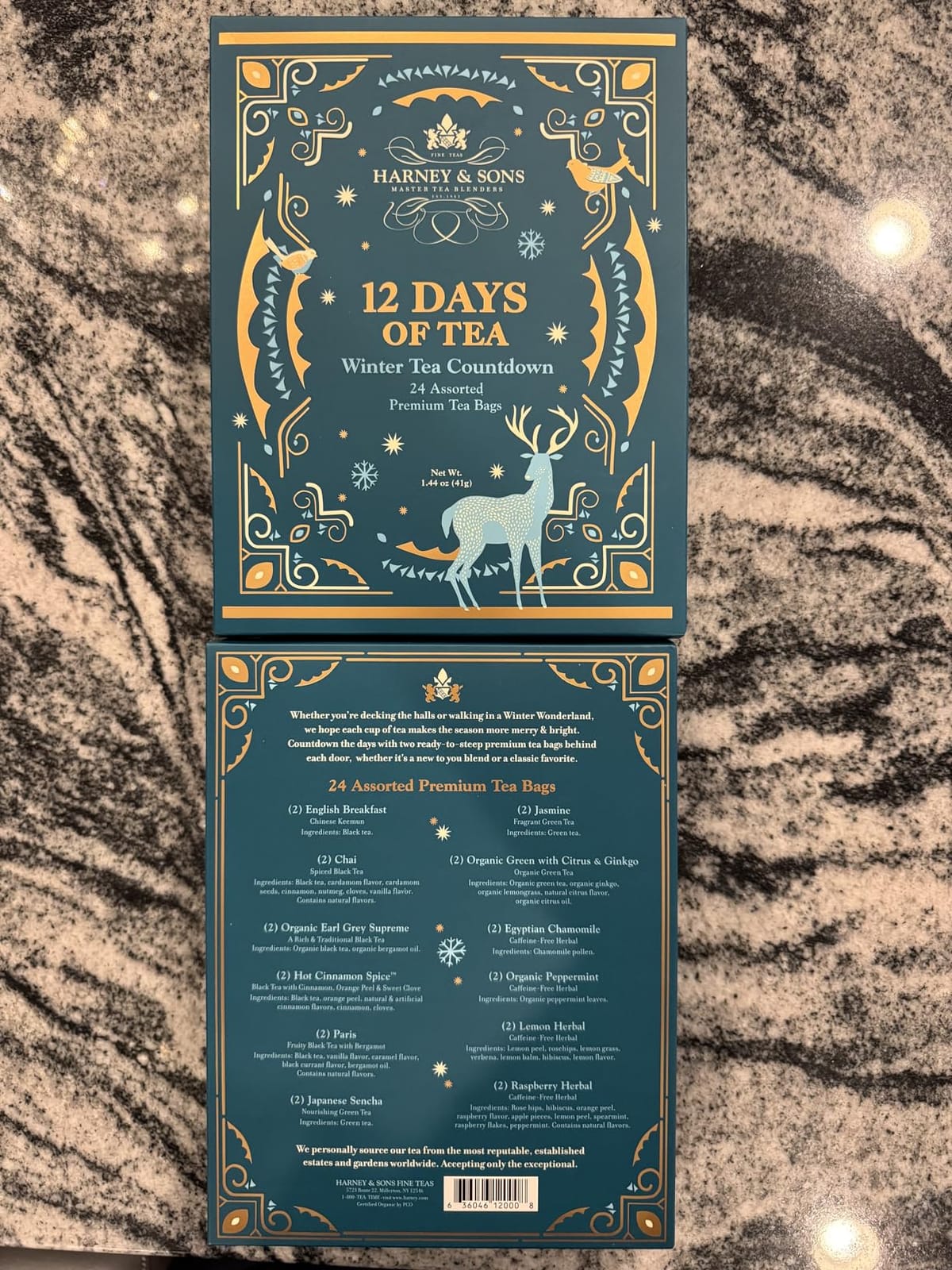 Harney & Sons 12 Days of Tea Countdown Calendar, 24 Tea Bags customer photo 2