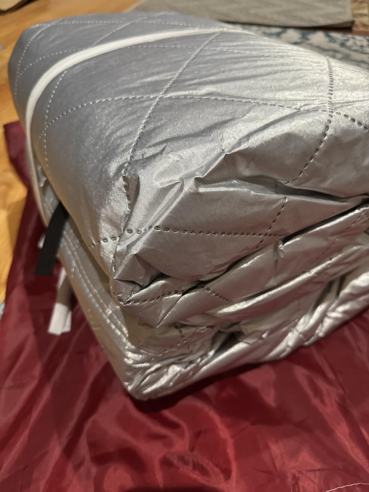 Hail Protector Car Cover, 7 Layers Waterproof Heavy Duty Sedan Car Covers | All Weather Season, Anti-Hail UV Protection Snowproof Outdoor Full Exterior Cover, Universal Fit Sedan 186