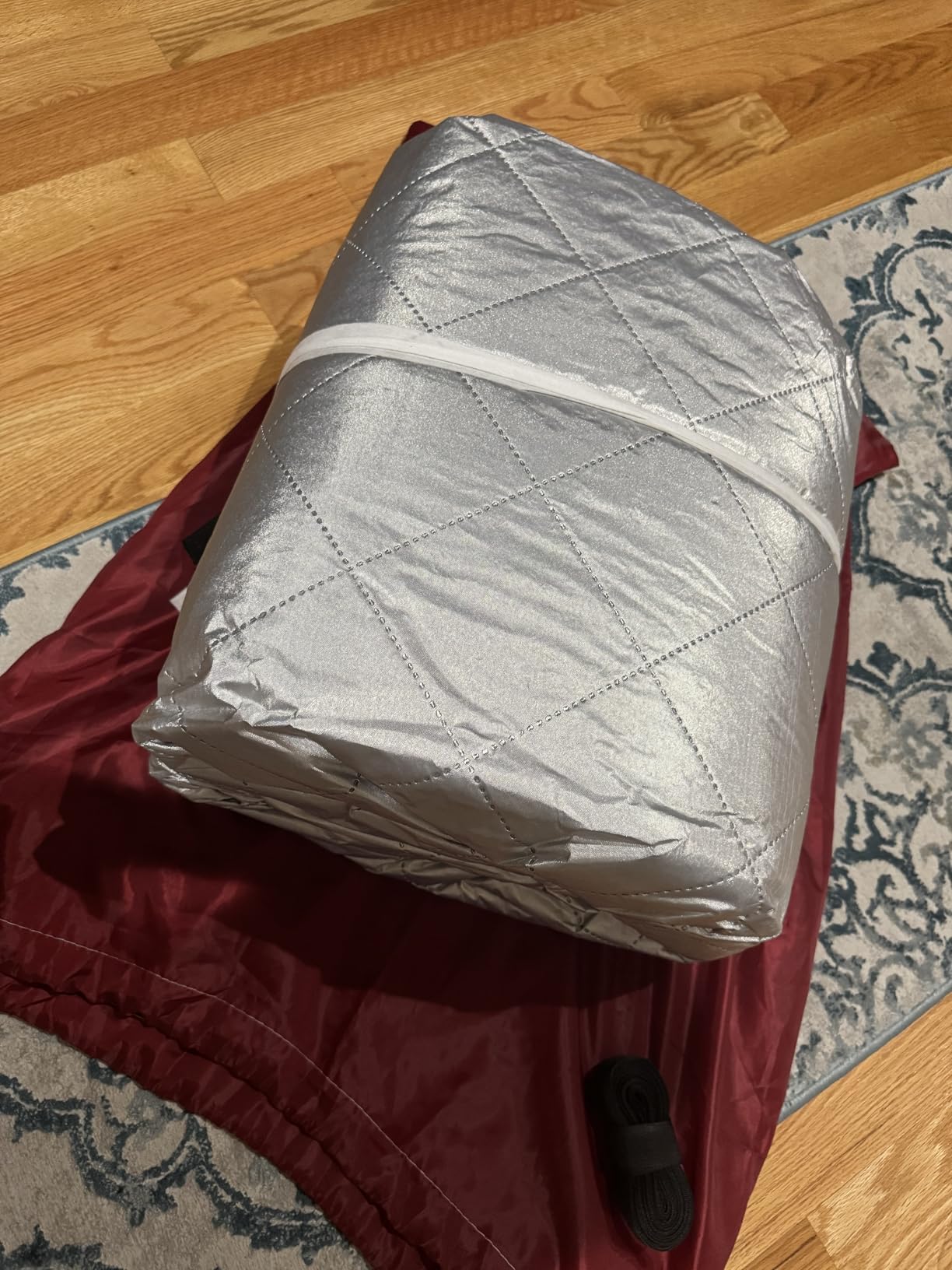 Hail Protector Car Cover, 7 Layers Waterproof Heavy Duty Sedan Car Covers | All Weather Season, Anti-Hail UV Protection Snowproof Outdoor Full Exterior Cover, Universal Fit Sedan 186