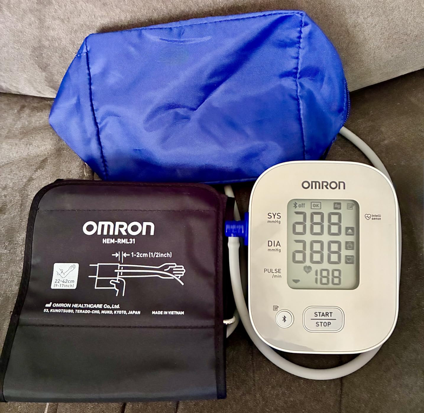 OMRON Bronze Blood Pressure Monitor & Upper Arm Blood Pressure Cuff | For Home Use - #1 Doctor & Pharmacist Recommended Brand - Clinically Validated - Connect App customer photo 2