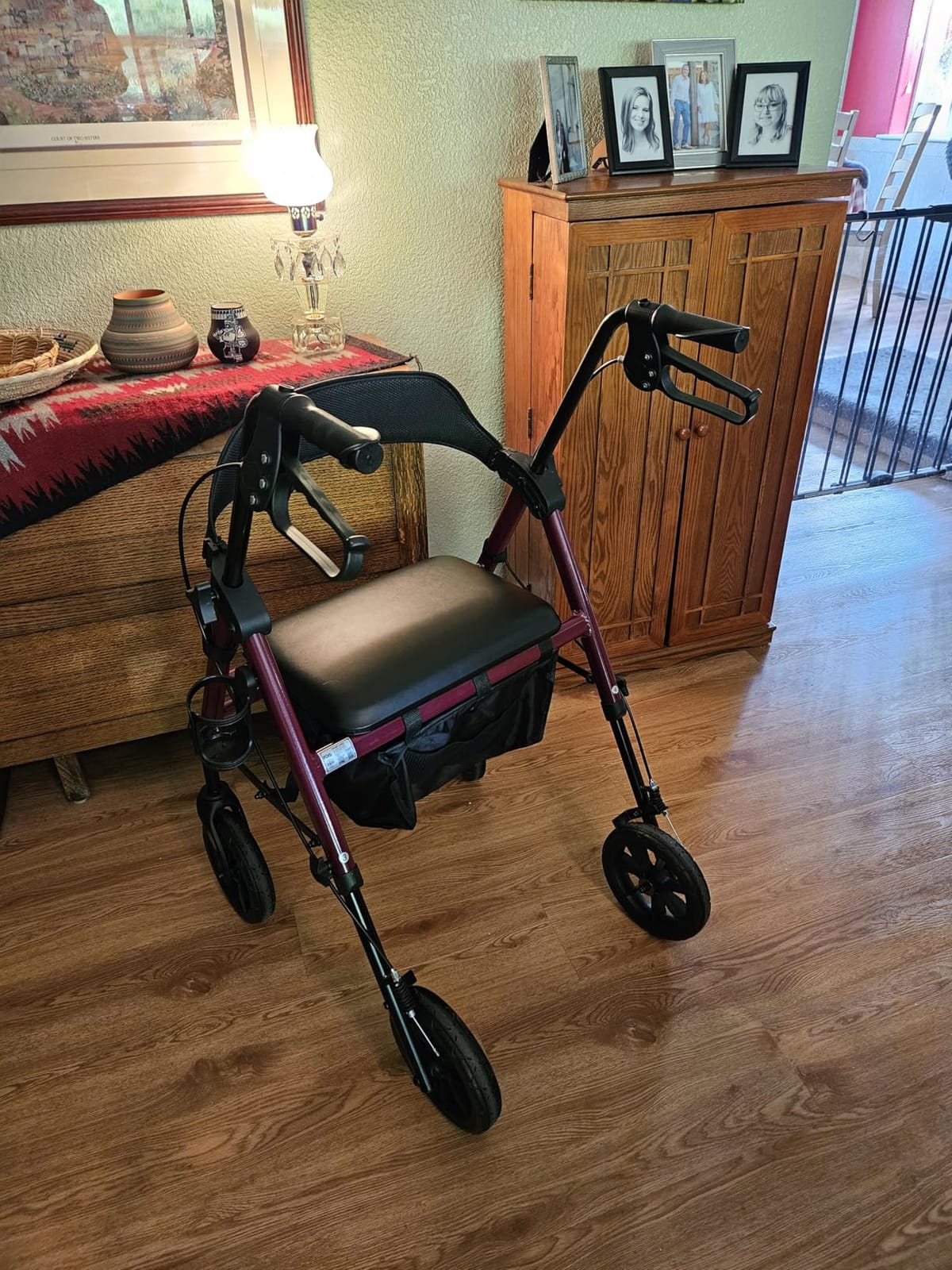 HOMLAND Foldable Rollator Walkers for Seniors with Seat, 17 lb Lightweight | 8