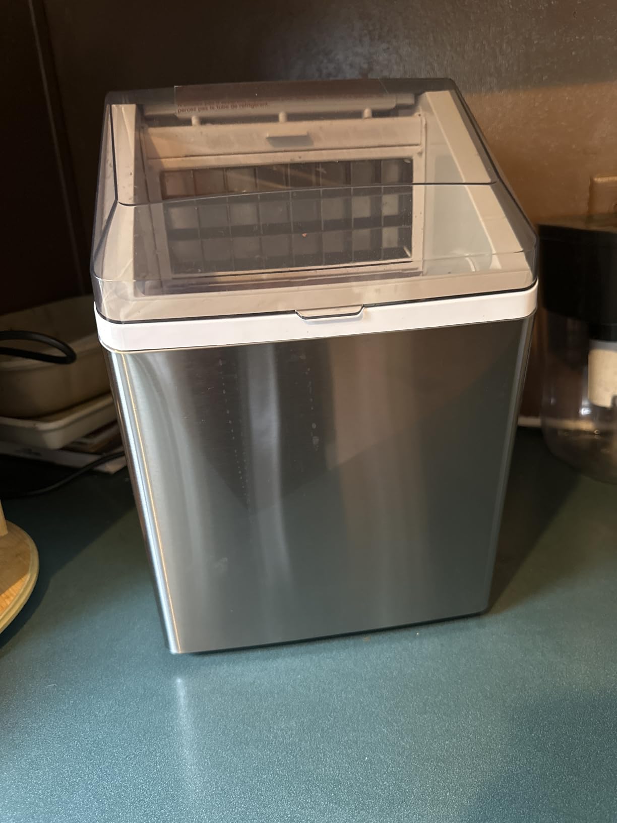 Silonn Ice Makers Countertop, 44lbs Per Day, 2 Ways to Add Water, Auto Self-Cleaning, Stainless Steel Ice Machine for Home Office Bar Party customer photo 1