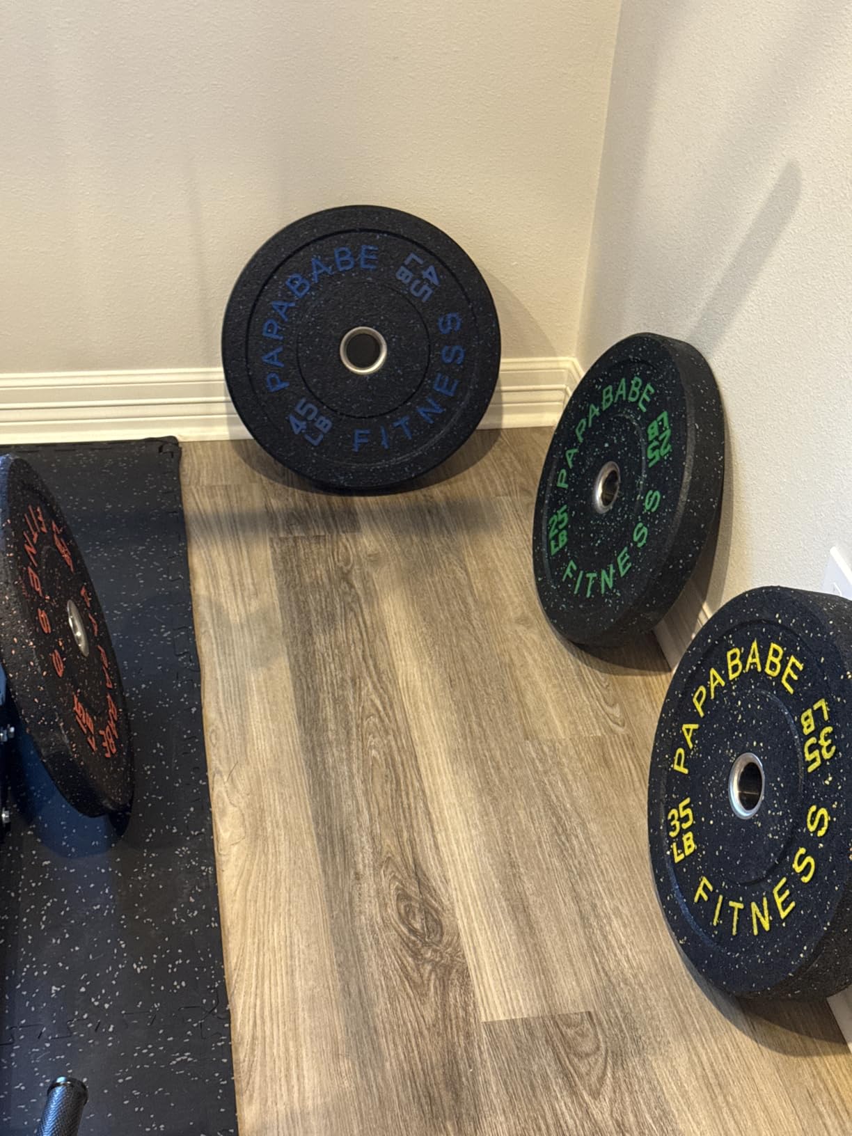 Papababe 20-650lbs Bumper Plates 2