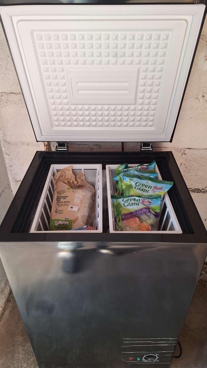 7.0 Cu Ft Chest Freezer - Energy Efficient & Quiet Mini Freezer with Adjustable Thermostat - Compact Deep Freezer for Home, Apartment, and Garage - Removable Basket & Defrost Drain customer photo 2