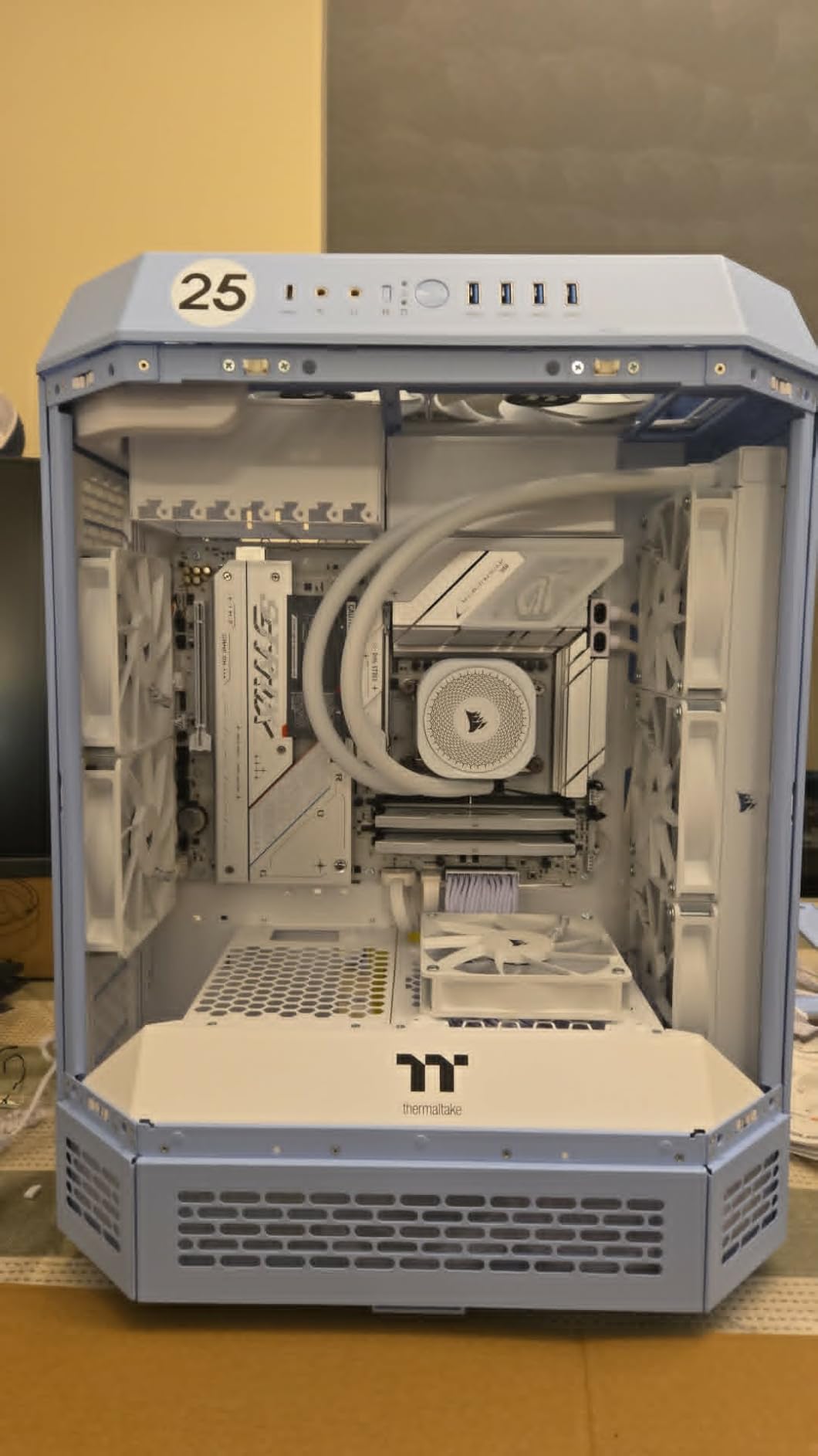 CORSAIR Nautilus 360 RS ARGB Liquid CPU Cooler - 360mm AIO - Low-Noise - Direct Motherboard Connection - Daisy-Chain - Intel LGA 1851/1700, AMD AM5/AM4 - 3X RS120 ARGB Fans Included - Black customer photo 2