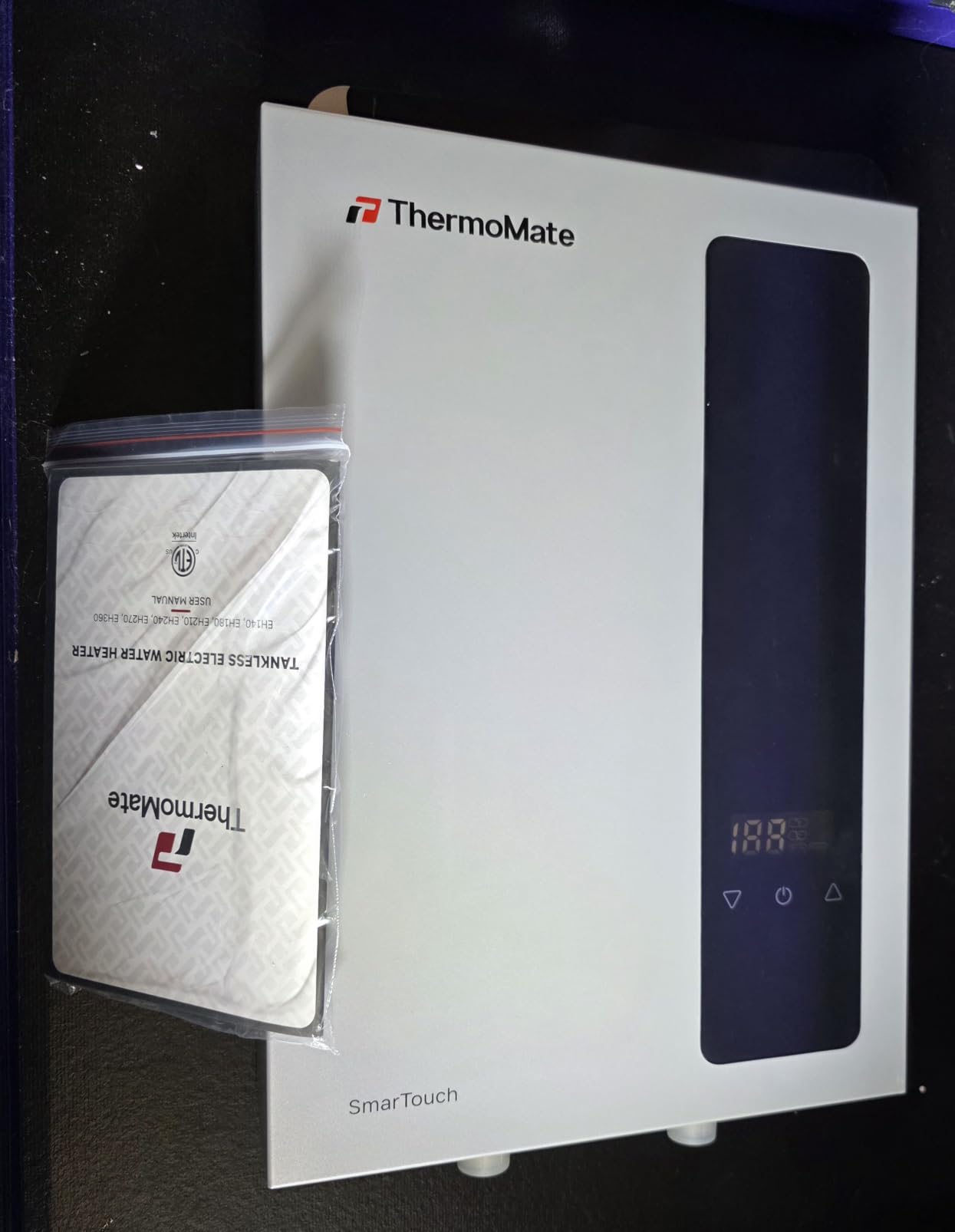 Tankless Water Heater Electric for Sink Washing, ThermoMate 6000W 208~240V Small Point of Use Instant Hot Water Heater with Temperature Display, Self-modulating, 1.07GPM at 35°F Rise customer photo 1
