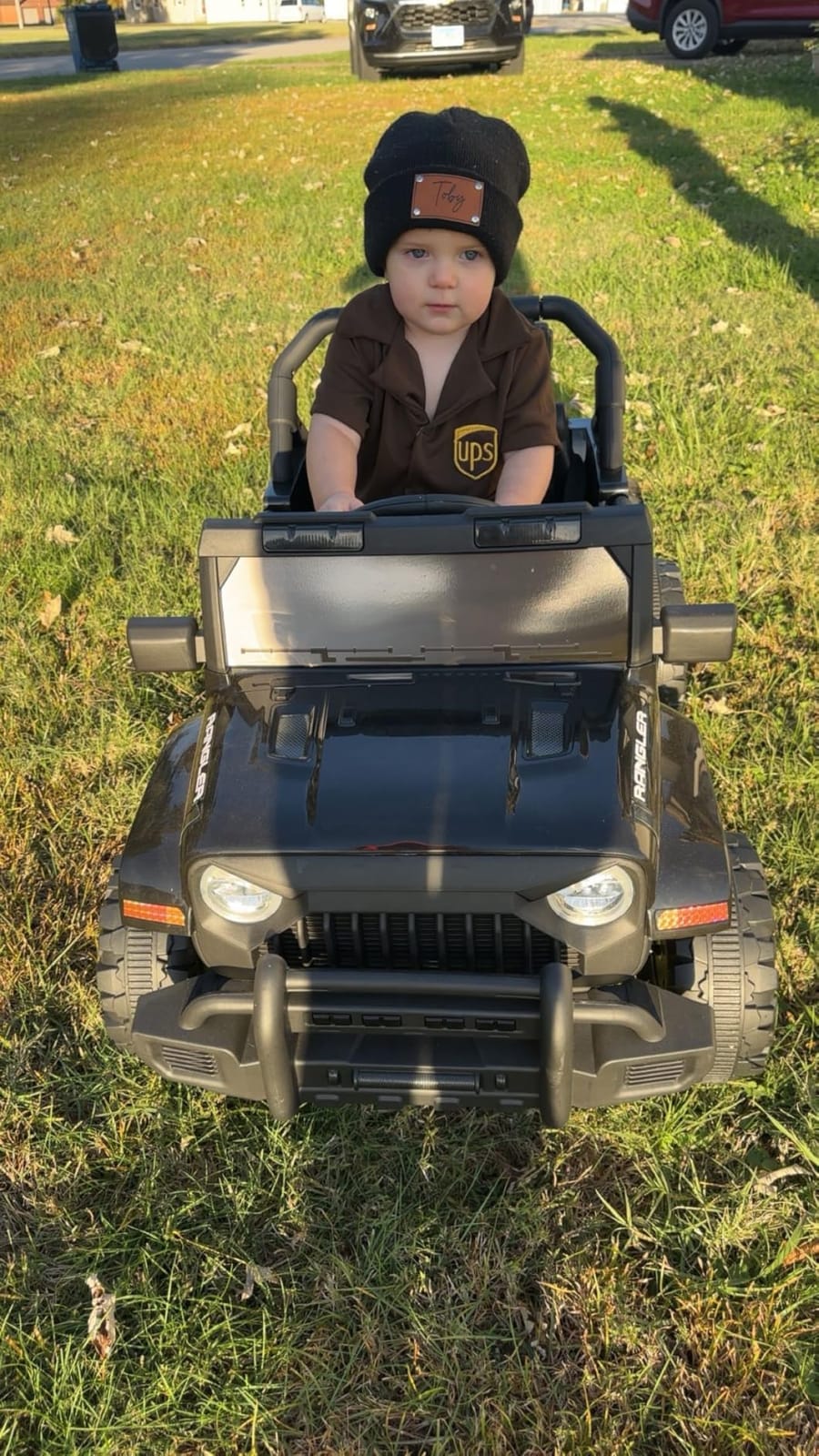 XVD 12V Kids Electric Ride on Car with Remote Control, Electric Off-Road Vehicle for Kids, Battery Powered Wheels Truck Car, with Double Open Doors, LED Lights, MP3 Player, for Boys&Girls, Black customer photo 1