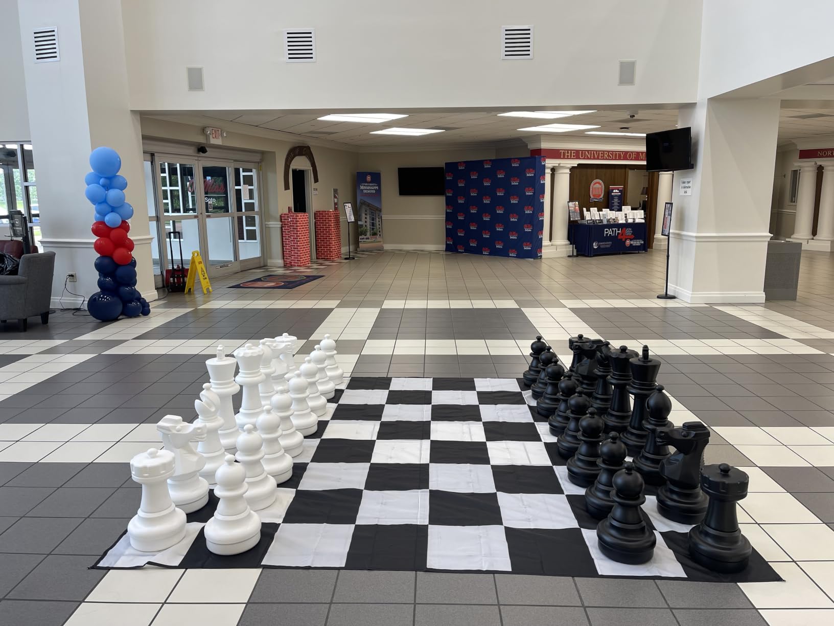 9x9ft Giant Chess Game Mat Nylon Board Mat for Outdoor with 4 Ground Nails & Storage Bag, Compatible with 25/37/49 in Giant Chess Set customer photo 2