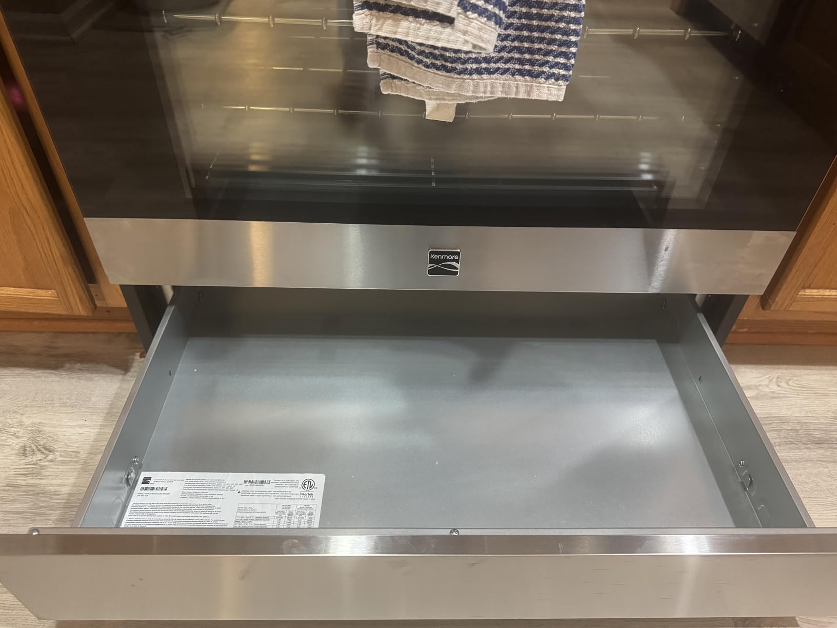 Kenmore 5.6 cu. ft. Front Control Gas Range Oven with 5 Cooktop Burners - True Convection, Air Fry, Turbo Boil, Self Clean, Dishwasher Safe Grates, Three Chrome Racks, LP Kit - Stainless Steel customer photo 1