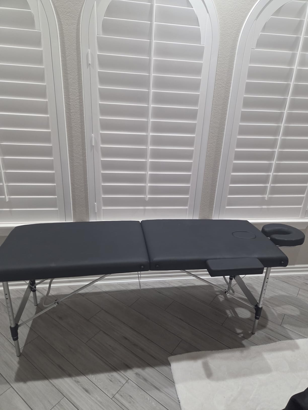 Brelley 2-Fold Aluminum Adjustable Massage Table Portable 22.8