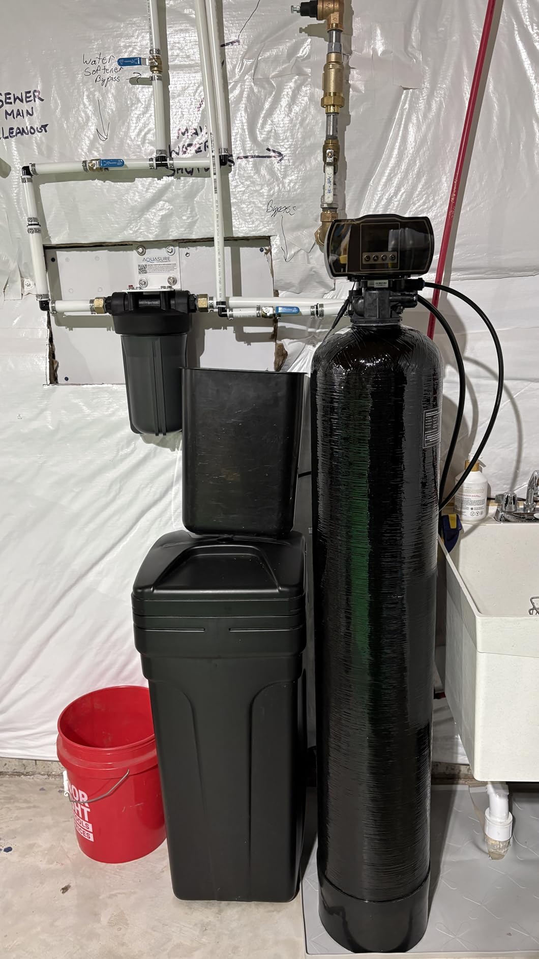 Aquasure Harmony Series 72,000 Grains Whole House Water Softener with High Performance Automatic Digital Metered Control Head | Reduces Hardness & Minerals | for 6+ Bathrooms customer photo 2