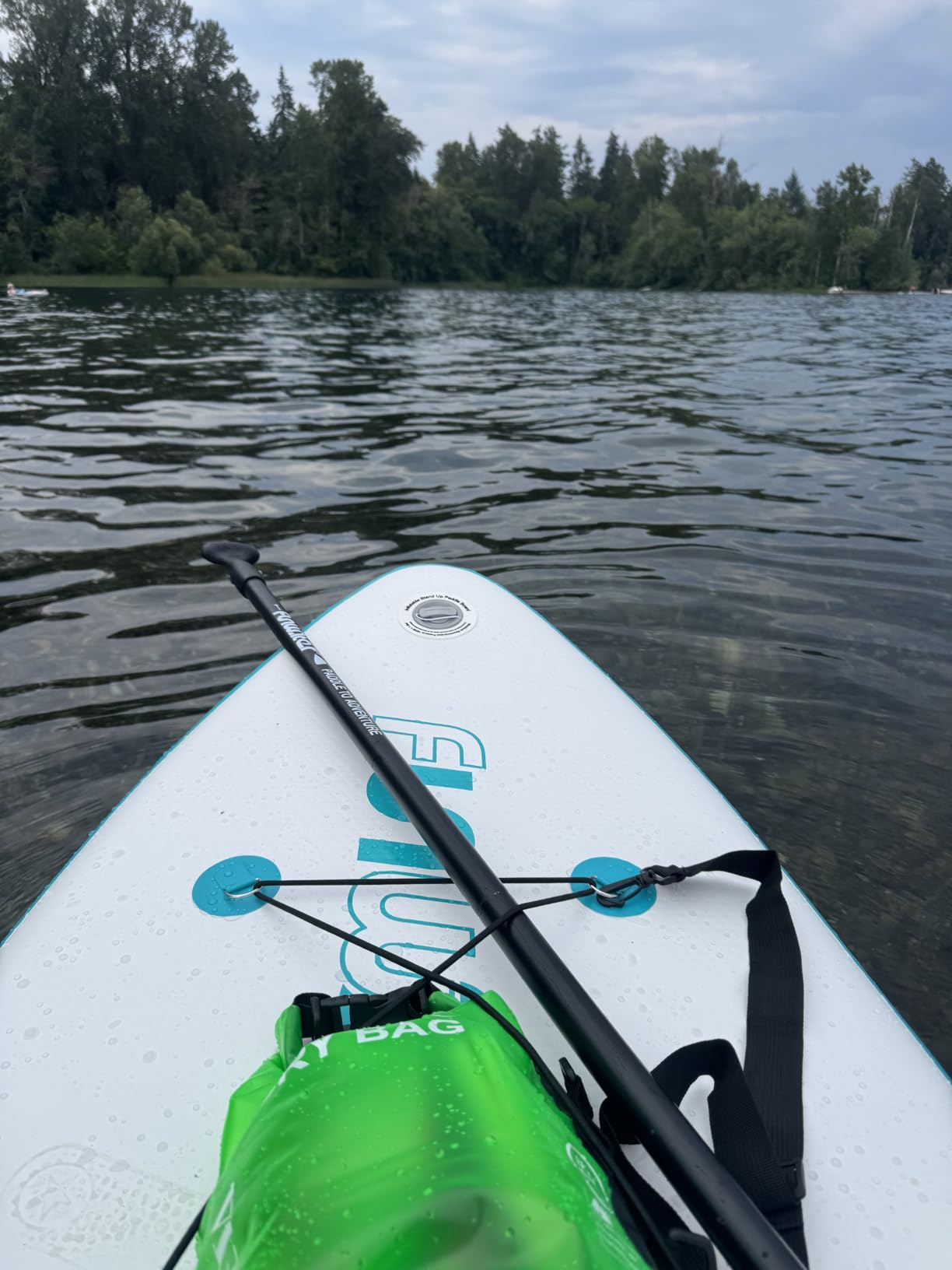 FunWater Inflatable Stand Up Paddle Board with Beginners SUP Accessories | 10'6'' SUP, Anti-Slip EVA Deck, Versatile Yoga/Big Fin Inflatable Paddle Boards for Adults & Youth of All Skill Levels customer photo 1