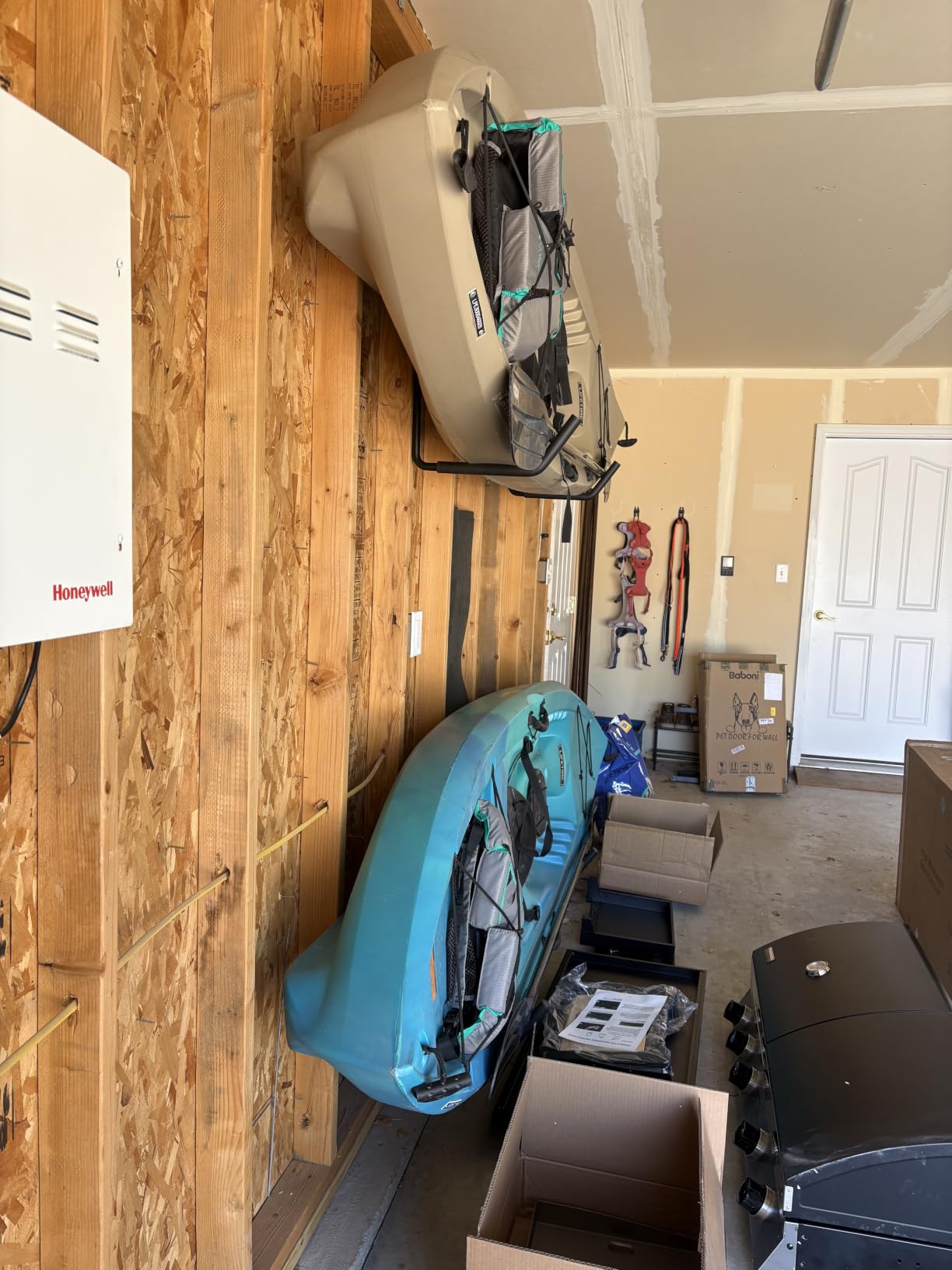 niffgaff Heavy Duty Garage Storage Hooks - 120 LB Capacity Wall Mounted Rack for Kayaks, Ladders, and Bikes customer photo 1