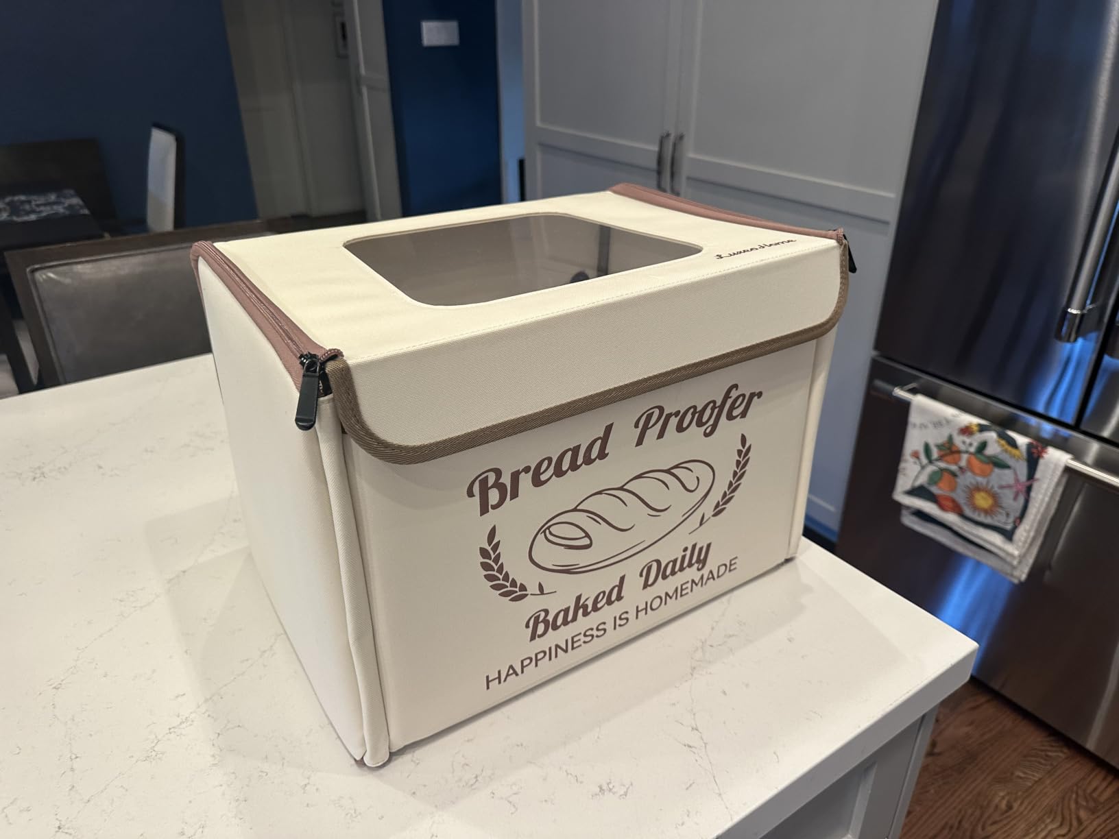 Folding Bread Proofing Box with 50-113℉ Temp Control & 48H Timer, Dough Proofer with Metal Rack, Humidor, Recipes, Ideal for Sourdough, Bread Baking, Pizza, Yogurt, Kombucha, Precise Control customer photo 1