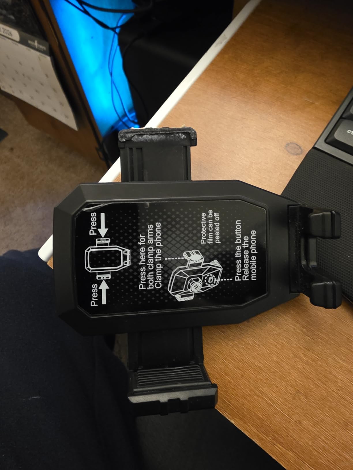 Cell Phone Mount for Truck Phone Holder for Truck Drivers - Heavy Duty Suction Cup + Dashboard Pad, iPhone Holder for Dashboard Window 16.9 inch Long, for iPhone & Samsung, Semi Trucker, Black customer photo 1