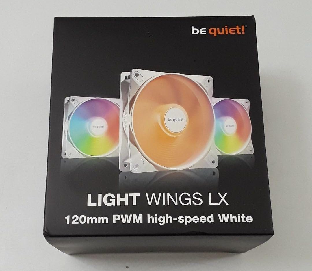 Light Wings LX 120mm PWM high-Speed Triple Pack, 3 Fans Included, Illuminated hub, Multiple Colors and Modes, Optimized Fan Blades for Extraordinary air Pressure, Daisy Chain Option customer photo 1