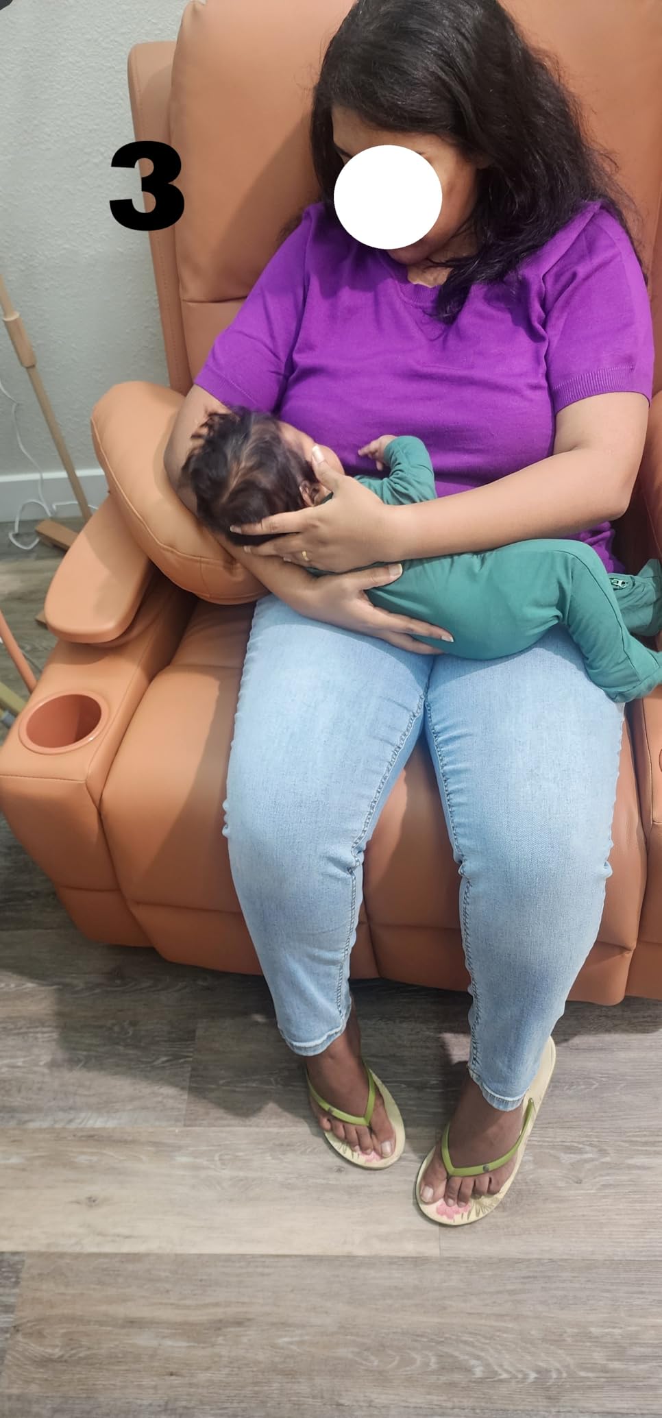 MAMAZING Lullapod Power Nursery Rocking Chair with HugAssist Armrest | Triple Motor Power Nursing Recliner with 270° Swivel Glider & Quiet Rocking, Dual Charging Ports & Built-In Storage customer photo 1