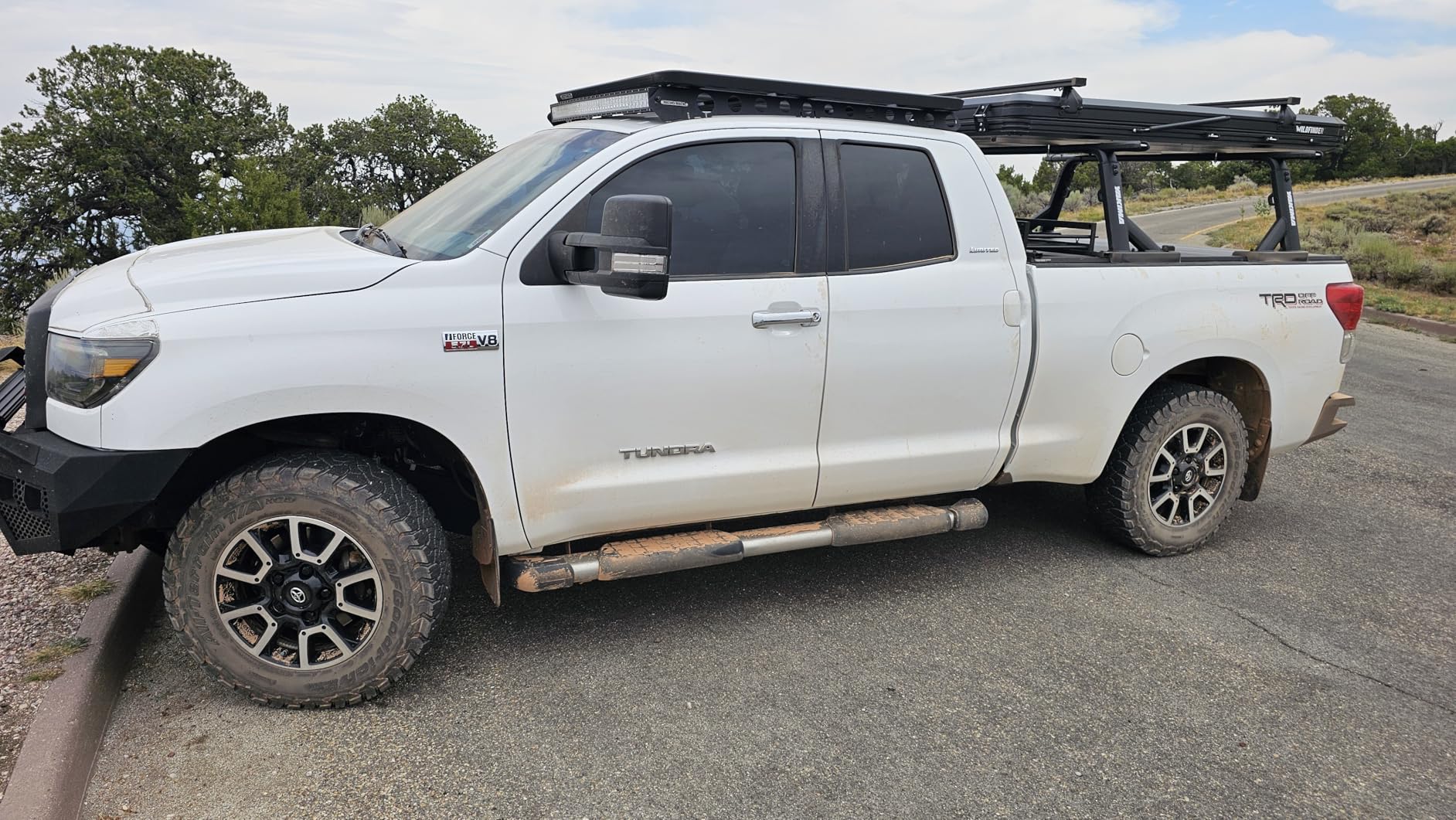 Rooftop Tent, Hard Shell Roof Top Tent for Jeep SUV Truck Van | Aluminum Pop Up Roof Tent with LED Light Strip, Camping Car Roof Tent for 2-3 Person, Hardshell Rooftop Tent customer photo 2