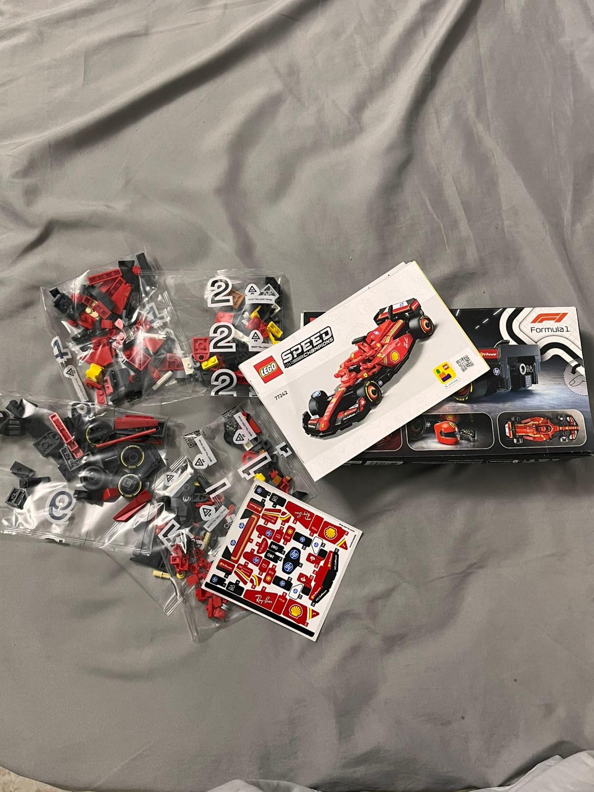 LEGO Speed Champions Ferrari SF-24 F1 Race Car Toys - Building Sets for Kids, Boys & Girls, Ages 10+ - Ferrari F1 Model Car Kits for Display or Play - Gift Ideas for Birthdays and Fans - 77242 customer photo 1