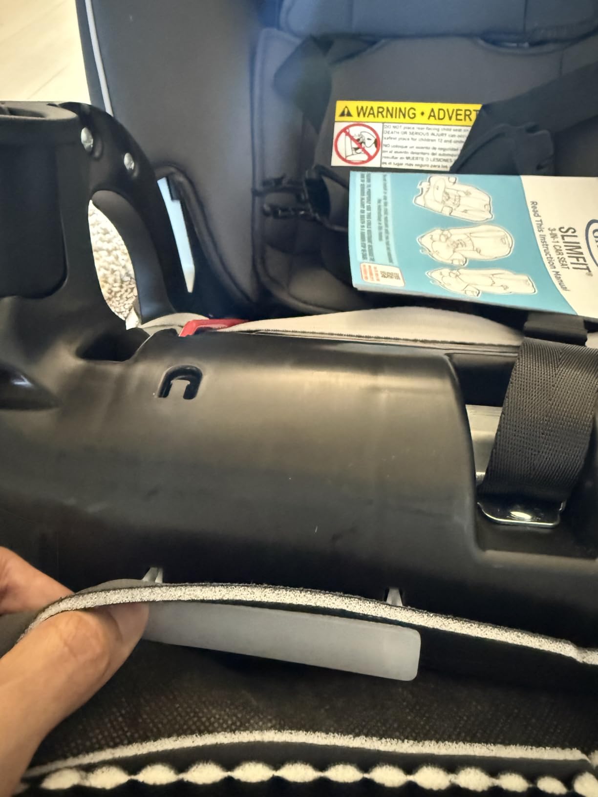 Graco Slimfit 3-in-1 Convertible Car Seat, Space Saving Design, Forward & Rear-Facing, Highback Booster Option - Sydney customer photo 2