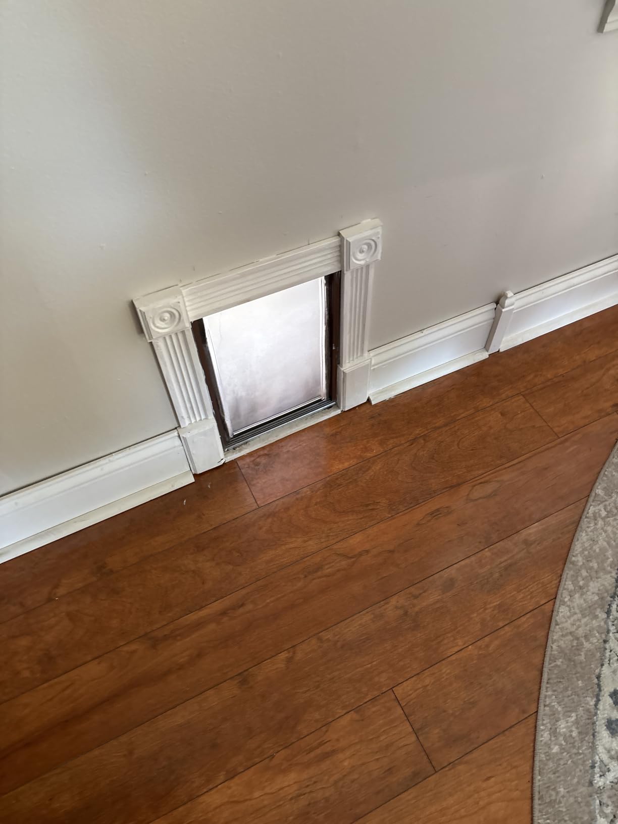 3-Flap Never Rust Extra Large Dog Door for Doors with Sliding Lock Panel | Steel Frame & Telescoping Tunnel Pet Door, Extreme Weather Durable, Weatherproof Doggy Door for Door (Pets Up to 220 Lb) customer photo 1