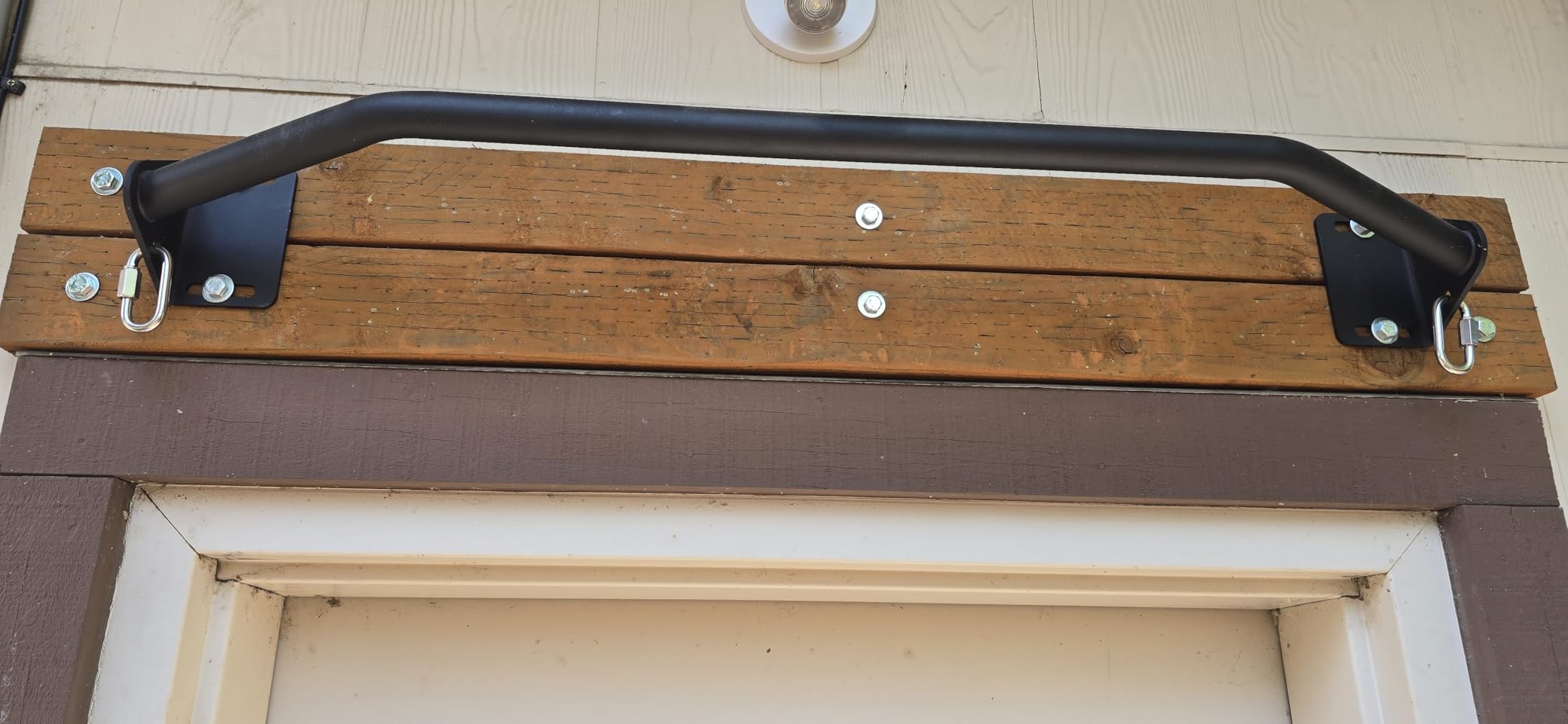 Pull Up Bar Wall Mounted-Heavy Duty Joist Mounted Pull Up Bar-Premium Strength Training Pull-Up Bars-Fast and Easy Installation for Home and Garage Use,Supports up to 600 Lbs customer photo 1
