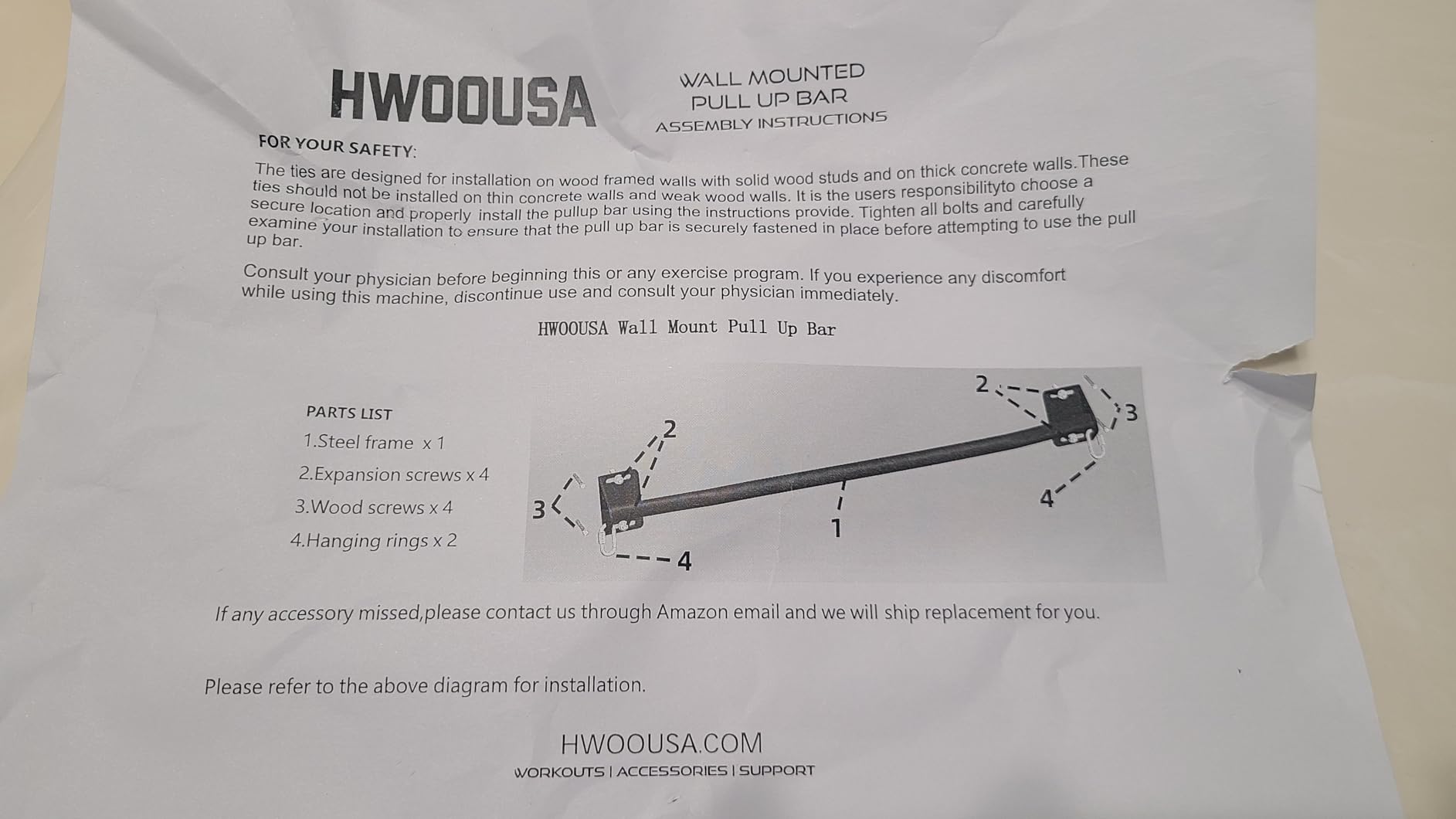 Pull Up Bar Wall Mounted-Heavy Duty Joist Mounted Pull Up Bar-Premium Strength Training Pull-Up Bars-Fast and Easy Installation for Home and Garage Use,Supports up to 600 Lbs customer photo 2