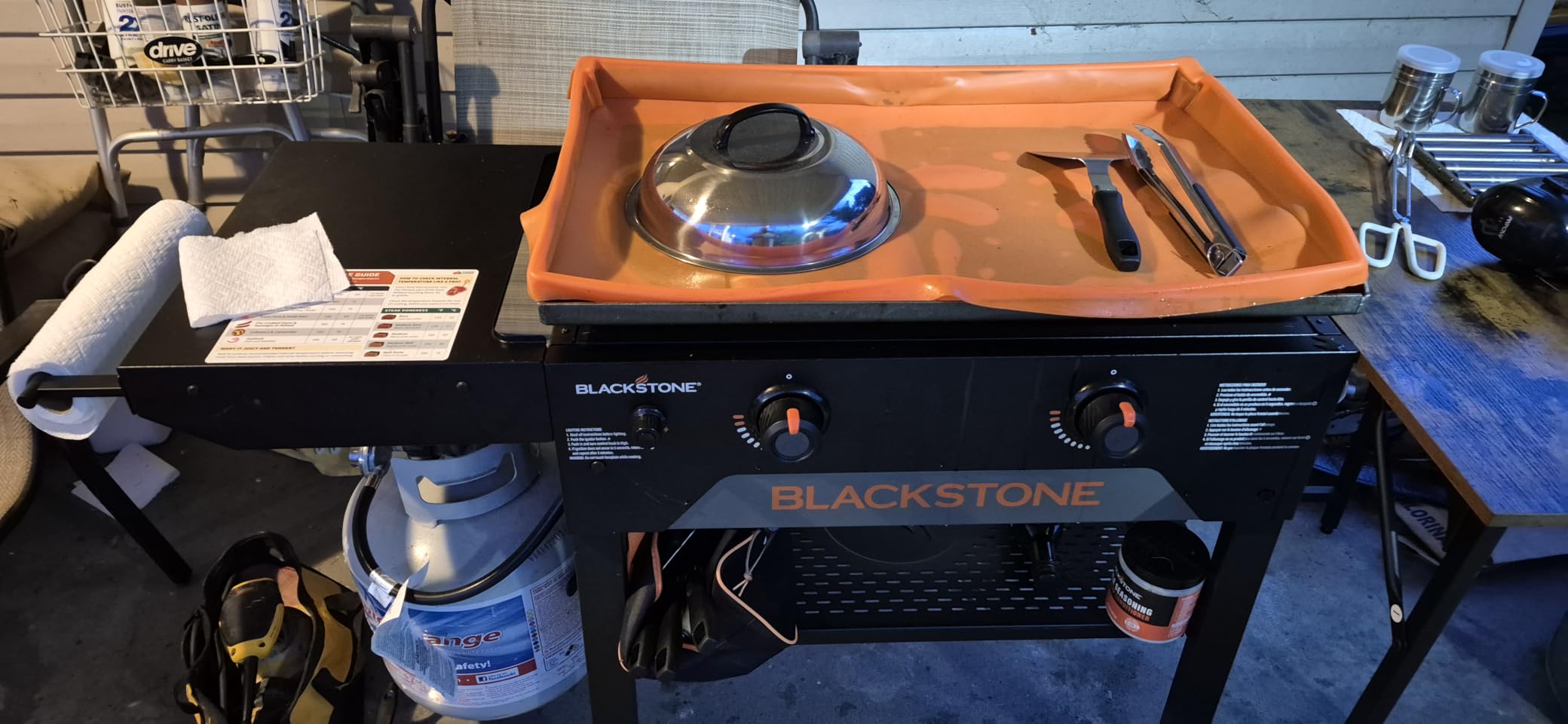 Blackstone 28 Inch Original Omnivore Griddle 2206, Blackstone 2 Burner Griddle Outdoor Flat Top Grill, Propane Portable Gas Grill customer photo 1