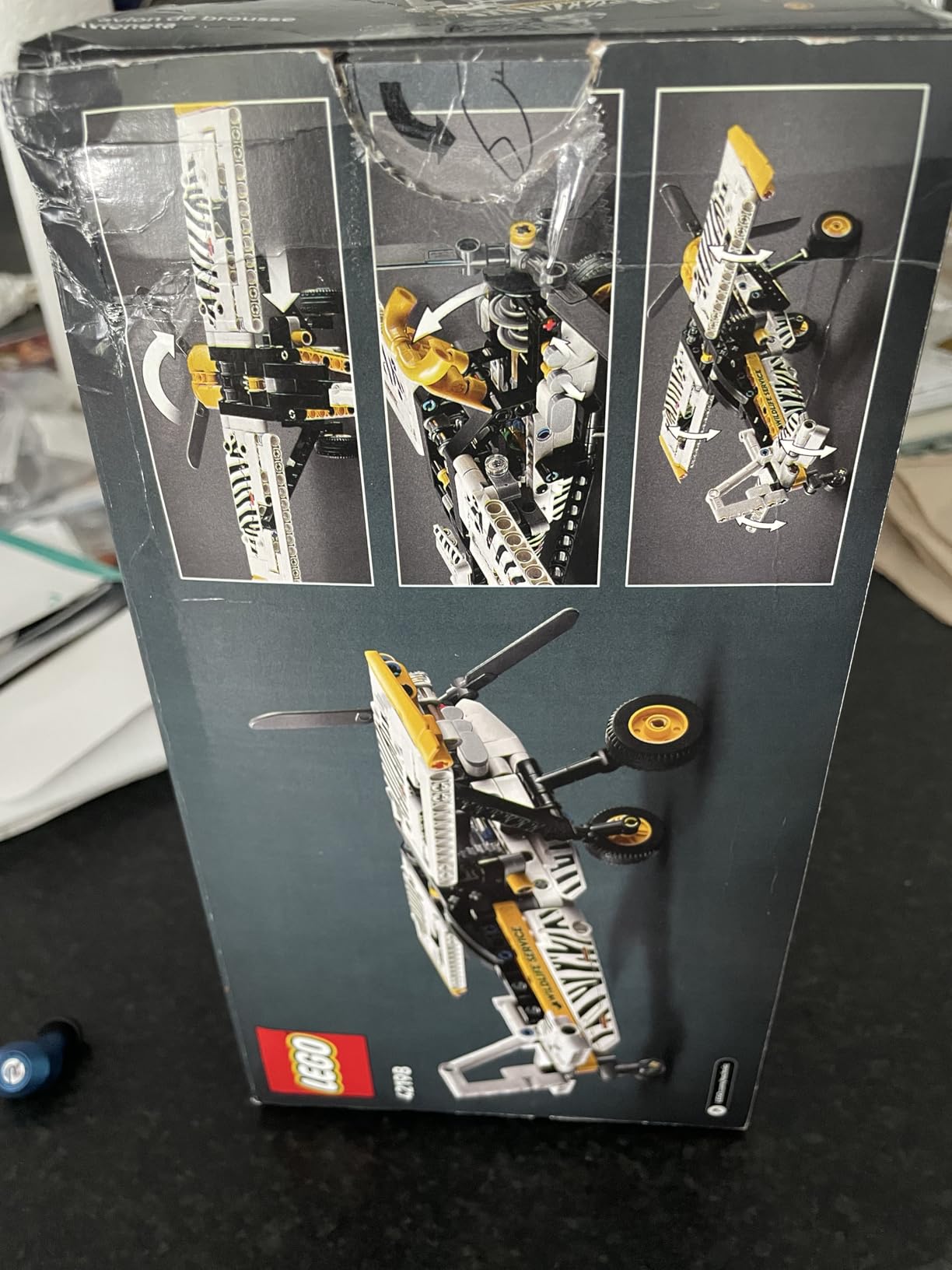 LEGO Technic Bush Plane Toy - Buildable Airplane Toy for Kids, Boys and Girls, Ages 8+ - Model Airplane Gift with Spinning Propeller, 4-Cylinder Piston Engine, and More - 42198 customer photo 2