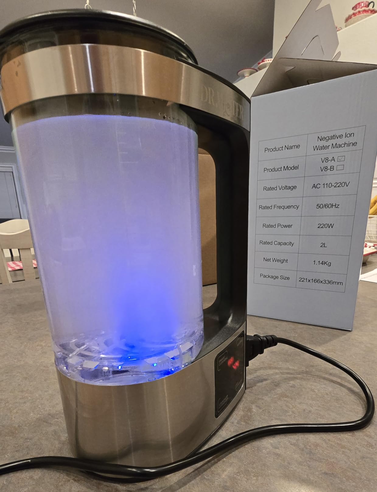 HydroPitcher | 68 Oz Hydrogen Water Pitcher - BPA Free Rich Hydrogen Water Generator - Electrolysis Jug with SPE/PEM Technology Hydrogen Water Machine | Chlorine Free Large Hydrogen Water Bottle customer photo 1