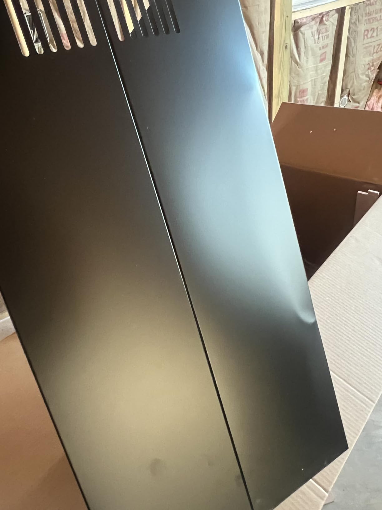 FIREGAS Black Island Range Hood 36 Inch, 700 CFM Ceiling Mount Range Hood | Remote, Touch & Gesture, Timer, 3-Speed Fan, 4 LED Lights, Ducted/Ductless, Permanent Filters, Duct Pipe & Charcoal Filters customer photo 2