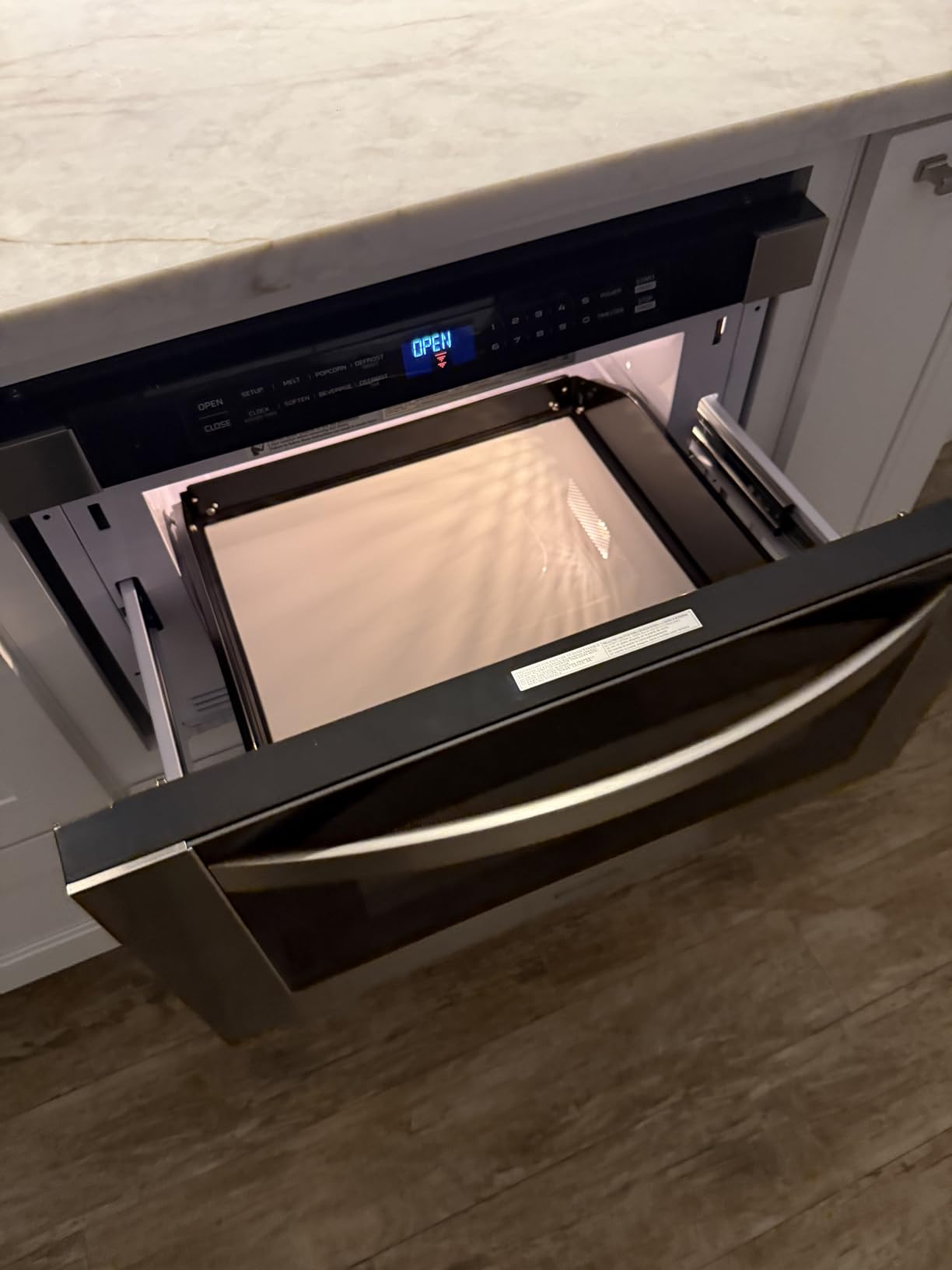 ThermoMate 24-Inch Built-In Microwave Drawer, 1.2 Cu. Ft., 1000W, Stainless Steel customer photo 2