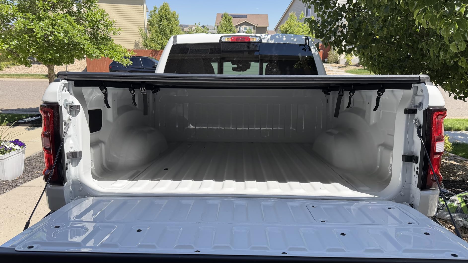 AUTOSAVER88 Hard Tri-Fold Tonneau Cover for 2009-2026 Dodge Ram 1500 5.7ft | FRP Hard Tri-folding Truck Bed Tonneau Cover Fit for Dodge Ram 1500 2009-2026 5.7 Feet Bed (Classic & New) Without Rambox customer photo 1