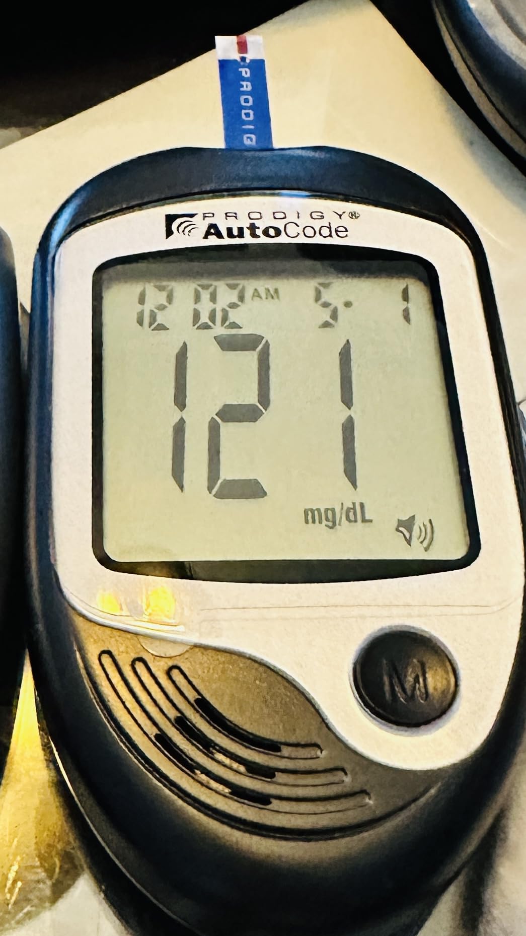 PRODIGY 10500 100ct Test Strips with AutoCode Talking Meter Starter Kit, PRODIGY AutoCode Blood Glucose Talking Meter, No Coding Blood Glucose Test Strips (2 vials of 50ct), Adjustable Depth Lancing Device, Twist Top Lancets 28G (10ct), Carrying Case, Quick Reference Guide, Owner's Manual customer photo 1