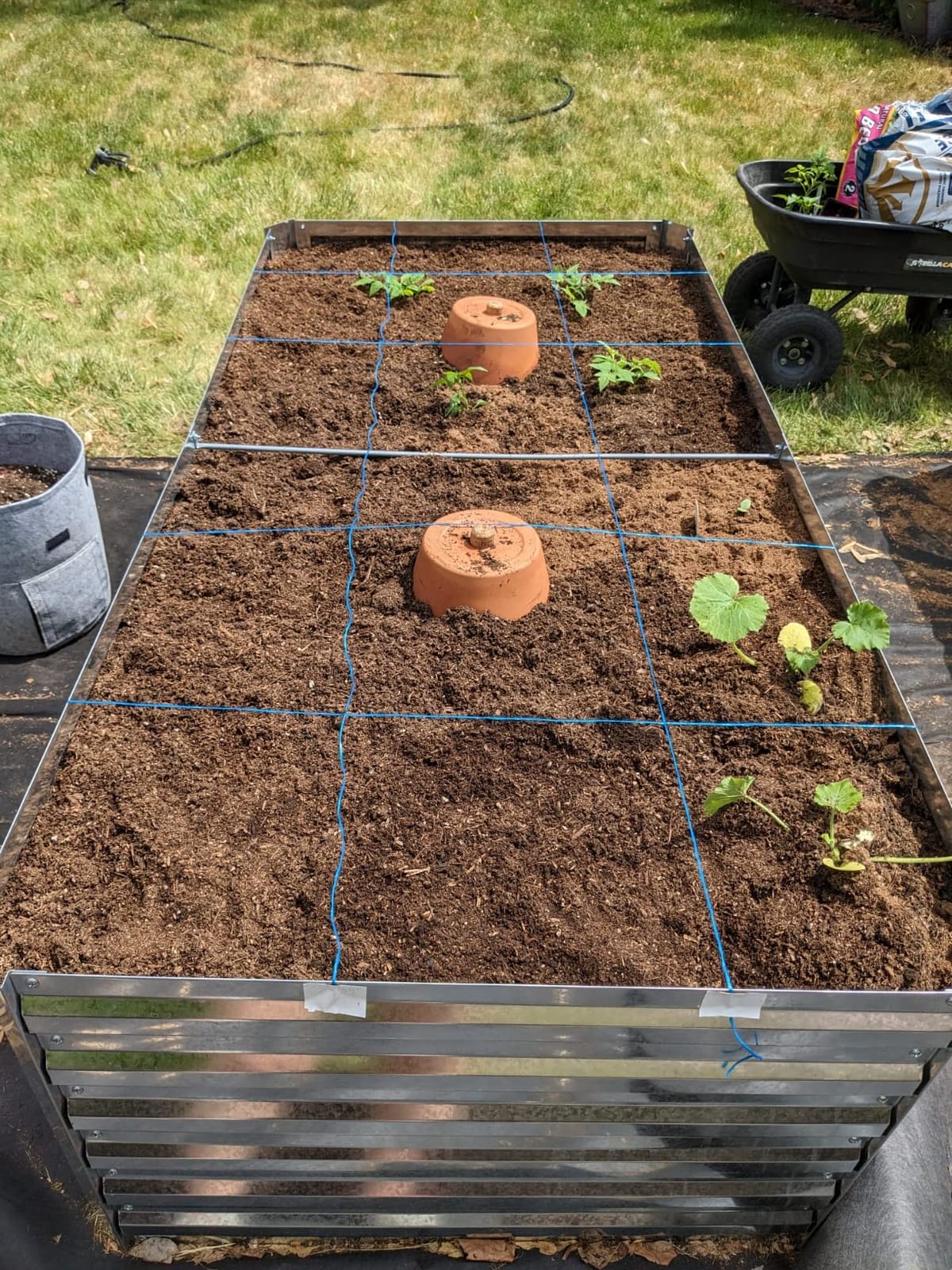Ohuhu 8x4x1 FT Raised Garden Bed Outdoor with Cover, 3-in-1 Gardening Set | PE Greenhouse Cover, 4 Doors for Ventilation, Galvanized Metal Planter Box for Vegetable Flower Herb Succulent customer photo 2