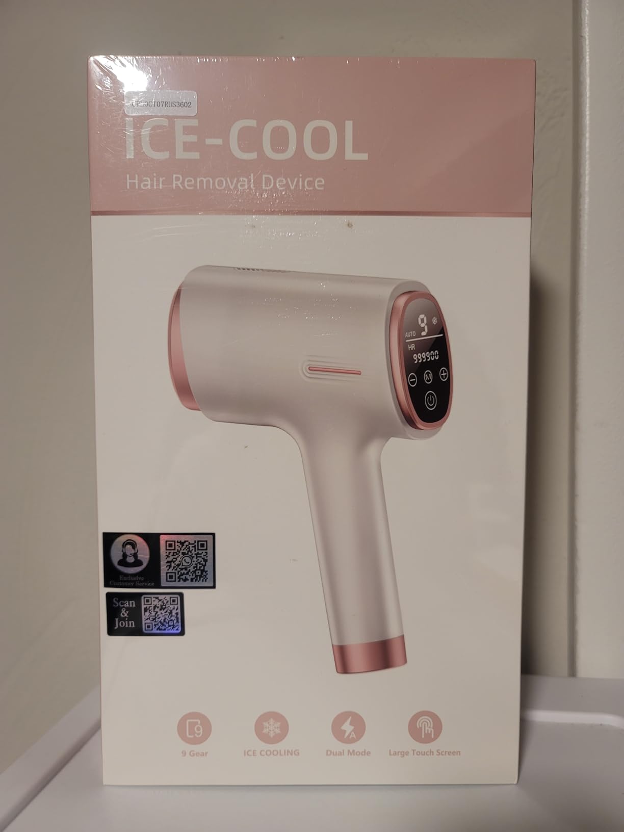 Ubroo IPL Laser Hair Removal Device, 21J Energy, 96% Hair Reduction, 41°F Ice Cooling for Women & Men, Face Bikini Underarm, Safe & Painless, At-Home Professional Results customer photo 1