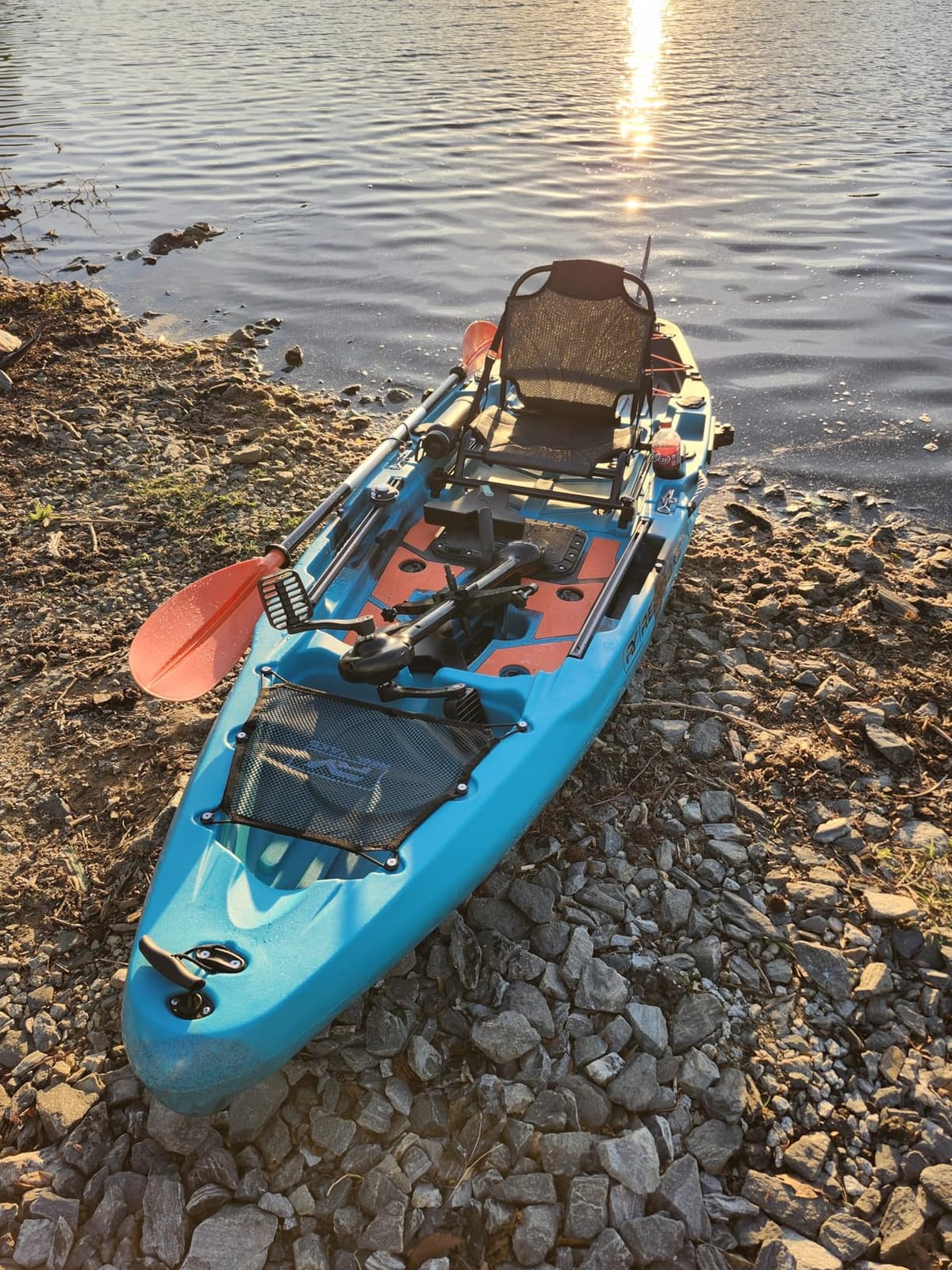 Reel Yaks Rapido Modular Fishing Kayak, 10.8ft, 440lb Capacity | Blue Black Camo, Pedal Kayaks for Adults & Youth, Sit on Top, Lightweight, Portable, Fits in Trunks & Closets, Gear Storage customer photo 1