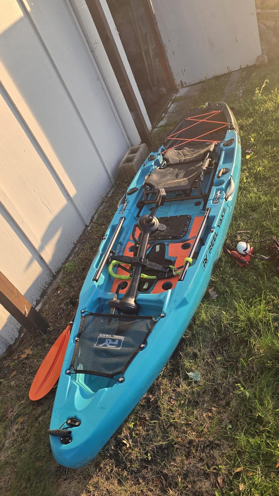Reel Yaks Rapido Modular Fishing Kayak, 10.8ft, 440lb Capacity | Blue Black Camo, Pedal Kayaks for Adults & Youth, Sit on Top, Lightweight, Portable, Fits in Trunks & Closets, Gear Storage customer photo 2
