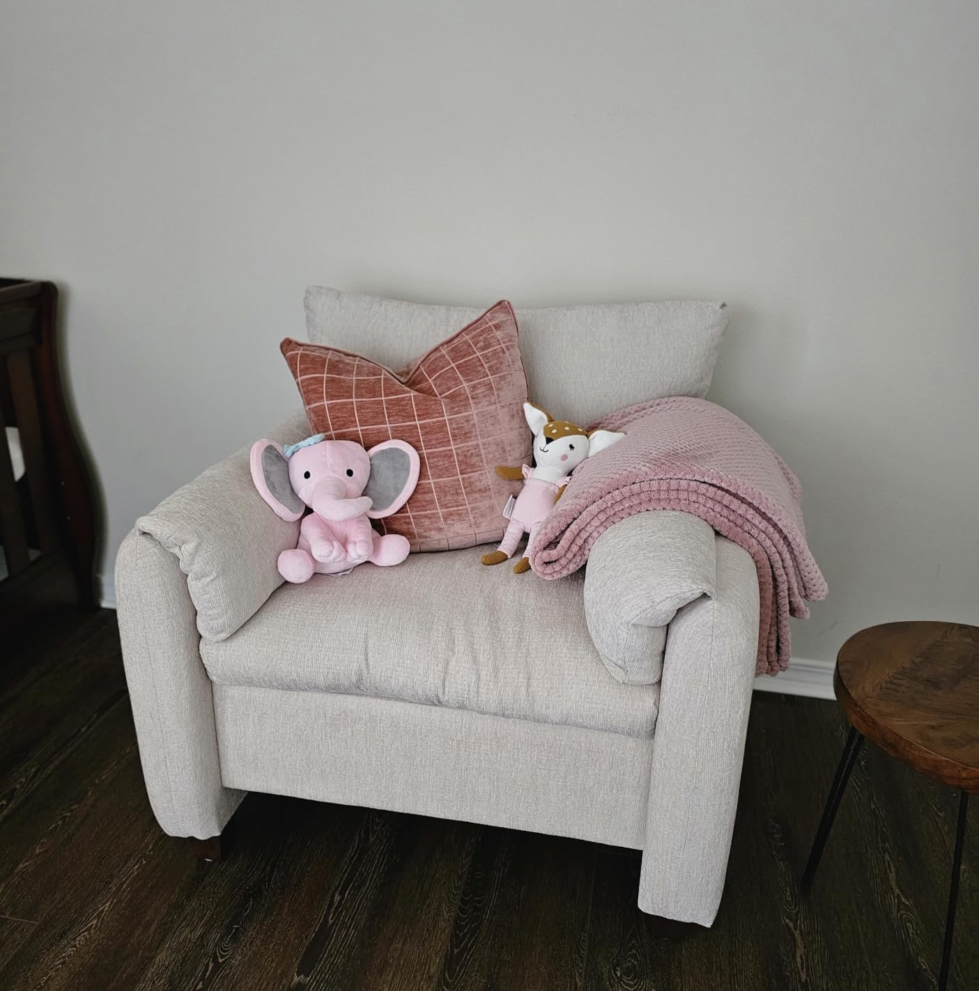 Howjoe Chenille Oversized Armchair, 38.17