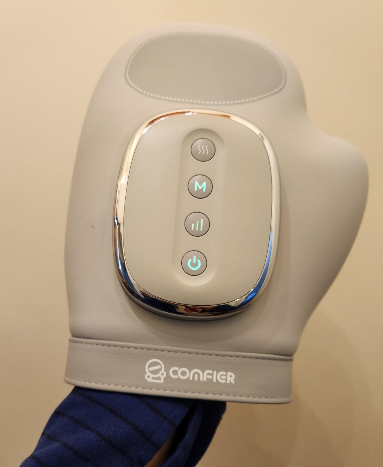 COMFIER Hand Massager with Heat and Compression for Arthritis Carpal Tunnel | Large Hand Chamber Fits Left or Right Hand, with 5 Compression Levels, 3 Modes, and 3 Heat Levels, Gift for Women Men customer photo 2