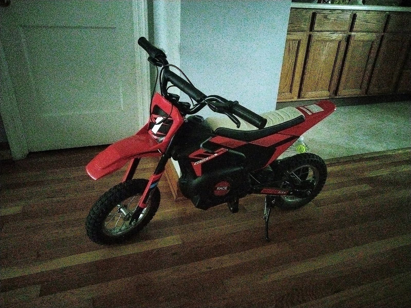 Blitzshark 36V 650W Kids Electric Dirt Bike, Dual Disc Brakes | Off-Road Motocross Style, 17 MPH Speed, Aluminum Wheels, Dual Suspension, Twist Grip Throttle, Rubber Tires, Leather Seat customer photo 2