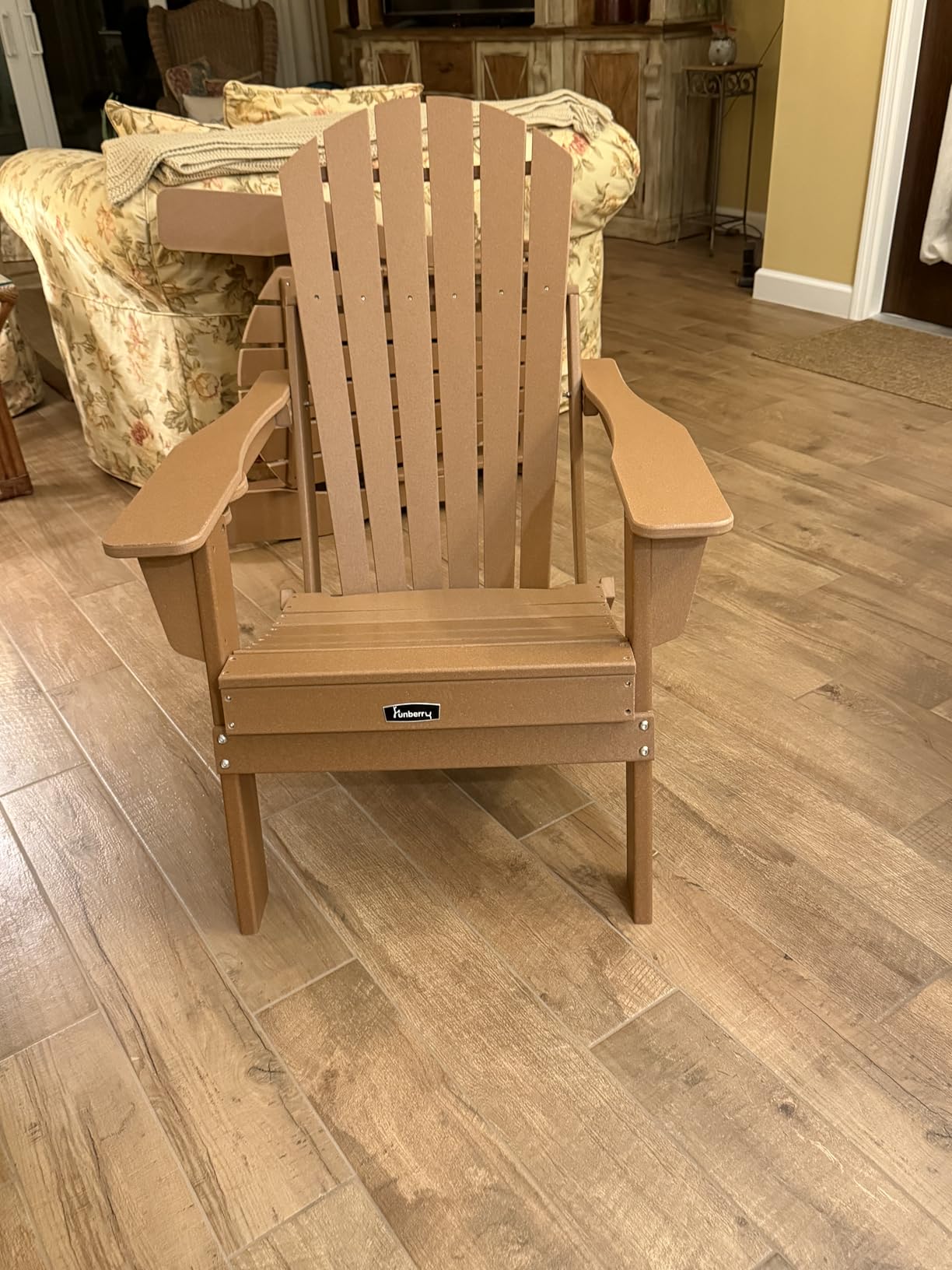 Oversized Folding Adirondack Chair, Fire Pit Chairs 400LBS | HDPE All Weather, Quick-Folding, No Rot or Rust or Crack, UV Fade Shield, Cup Holder, Easy-Clean for Outside customer photo 2