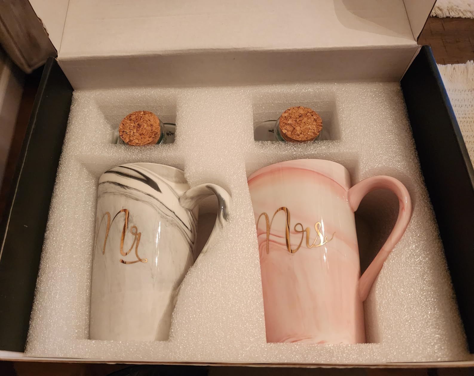 Linkax Wedding Gifts for Couples 2026, Mr and Mrs Coffee Mugs | Christmas Gift for Couples Newlyweds Husband Wife His and Hers Couples Gift Bride to Be Bridal Shower Engagement Anniversary customer photo 1